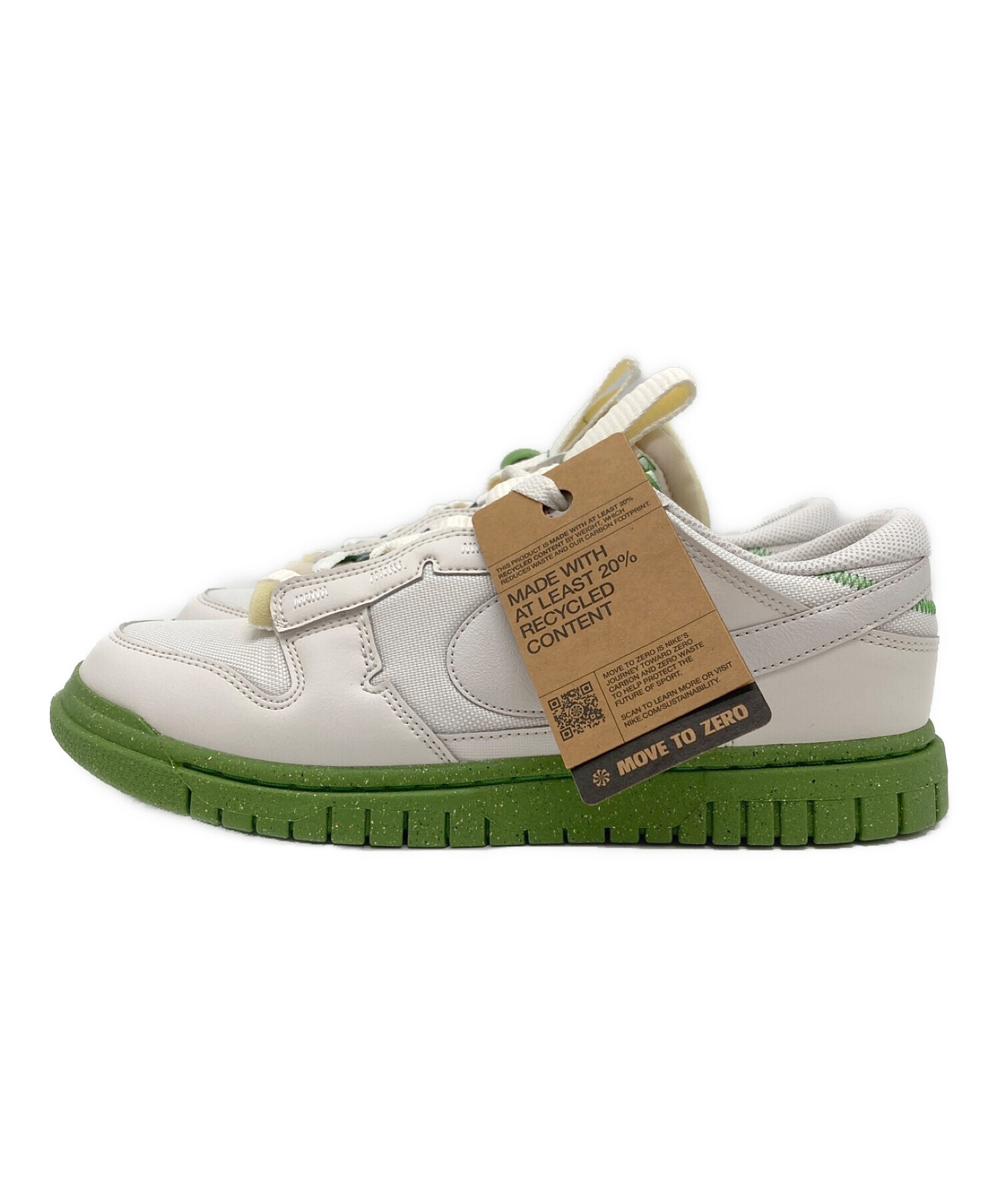 中古・古着通販】NIKE (ナイキ) DUNK LOW JUMBO ホワイト×グリーン ...