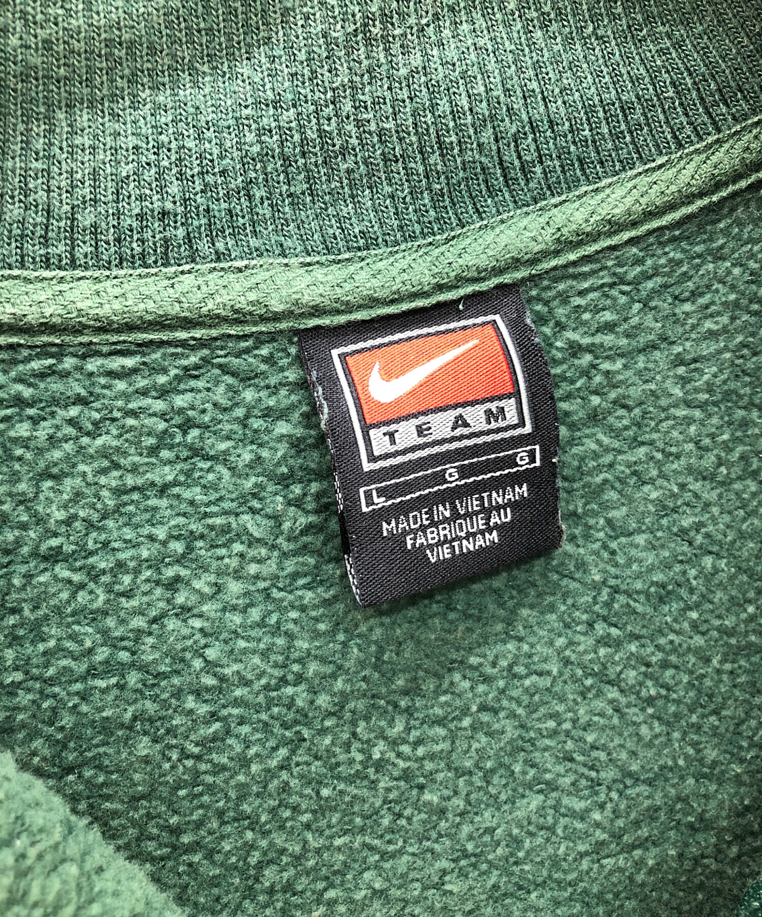 中古・古着通販】NIKE (ナイキ) カレッジロゴハーフジップスウェット グリーン サイズ:L｜ブランド・古着通販 トレファク公式【TREFAC  FASHION】スマホサイト