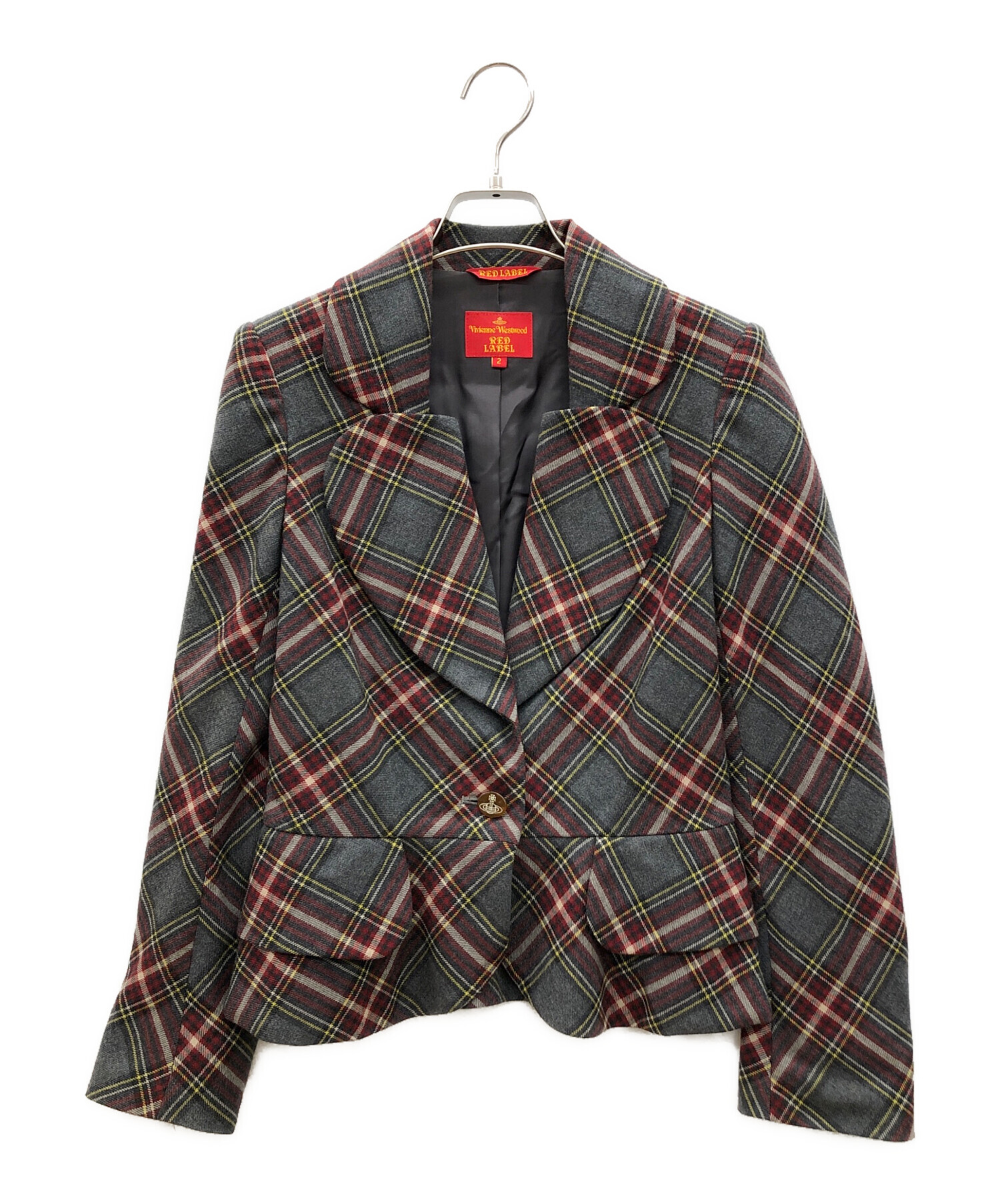 Vivienne Westwood RED LABEL (ヴィヴィアンウエストウッドレッドレーベル) ラブジャケット グレー サイズ:2