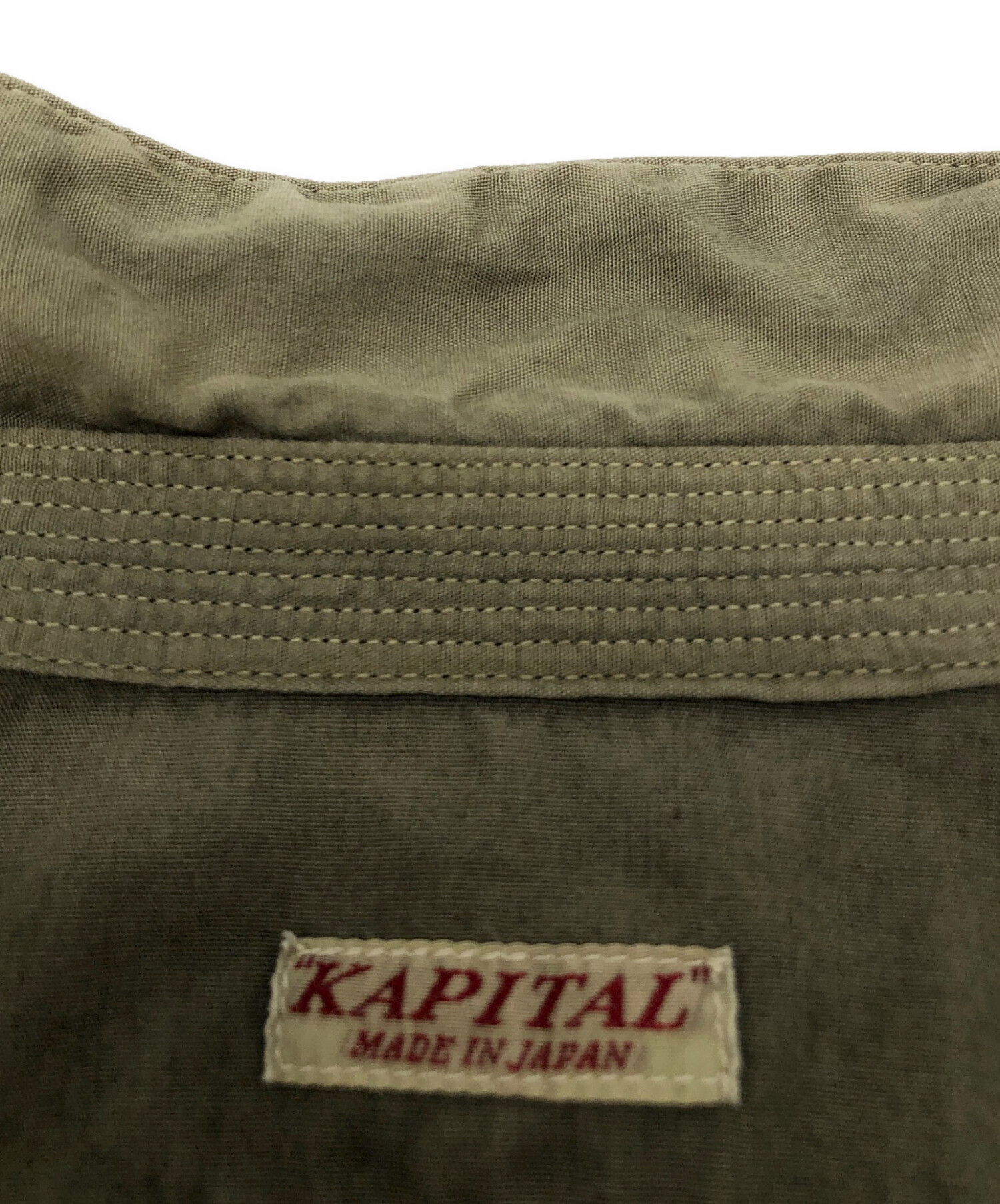 中古・古着通販】KAPITAL (キャピタル) KAPITAL ブロードアノラックシャツ カーキ サイズ:M｜ブランド・古着通販  トレファク公式【TREFAC FASHION】スマホサイト