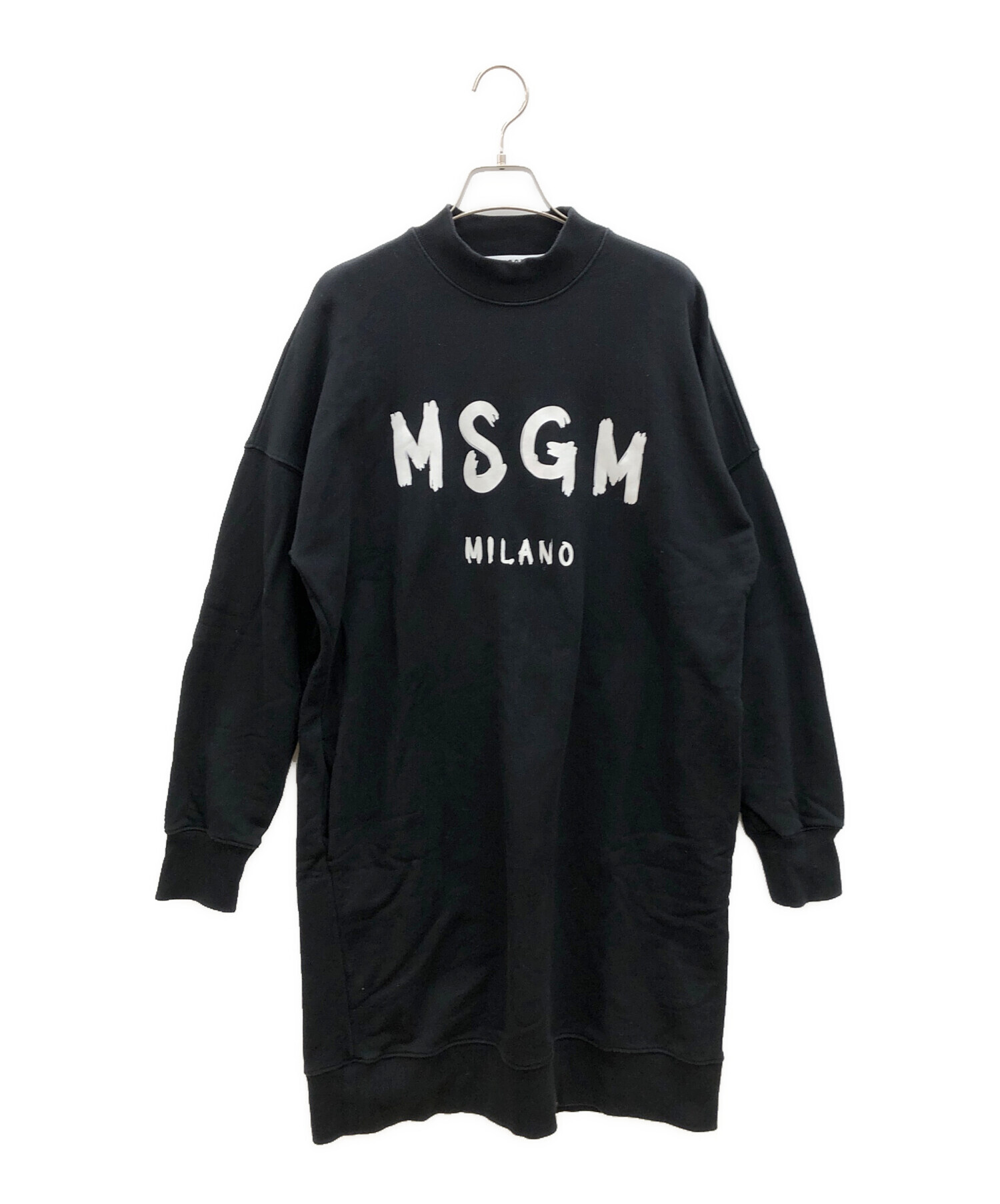 中古・未使用品】MSGM MILANO 生き返っ エムエスジーエム ワンピース サイズ38 (M) ブラック レディース タグ