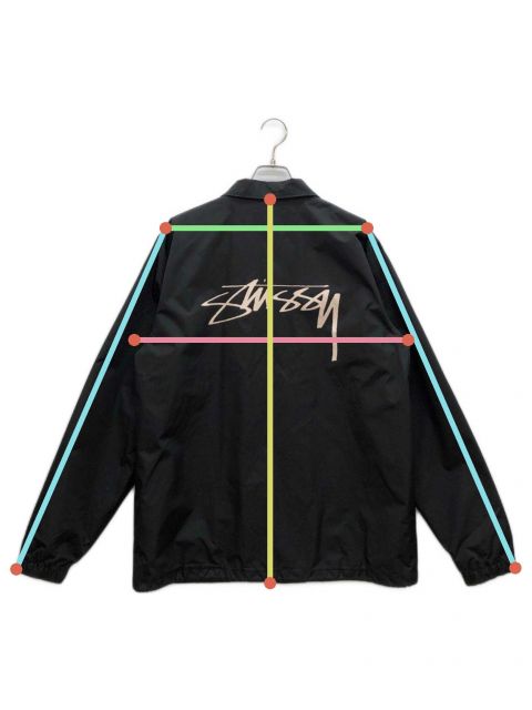 中古・古着通販】stussy (ステューシー) stussy コーチジャケット ブラック サイズ:M｜ブランド・古着通販 トレファク公式【TREFAC  FASHION】スマホサイト