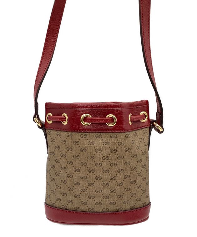 中古・古着通販】GUCCI (グッチ) ショルダーバッグ ベージュ×レッド｜ブランド・古着通販 トレファク公式【TREFAC  FASHION】スマホサイト