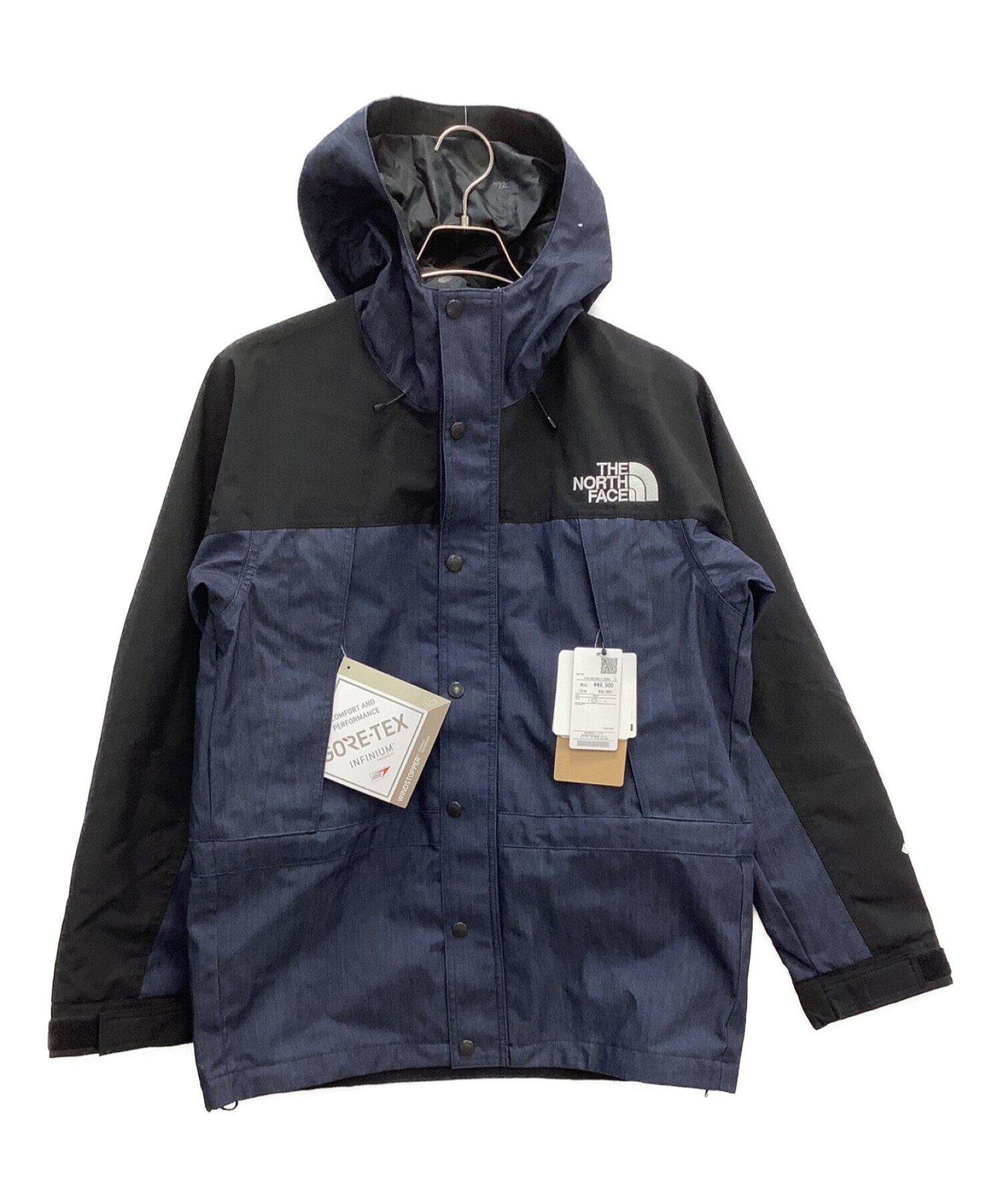 THE NORTH FACE (ザ ノース フェイス) マウンテンライトデニムジャケット インディゴ×ブラック サイズ:M 未使用品