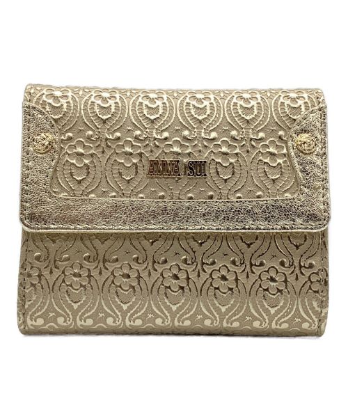 【中古・古着通販】ANNA SUI (アナスイ) 財布 ゴールド｜ブランド