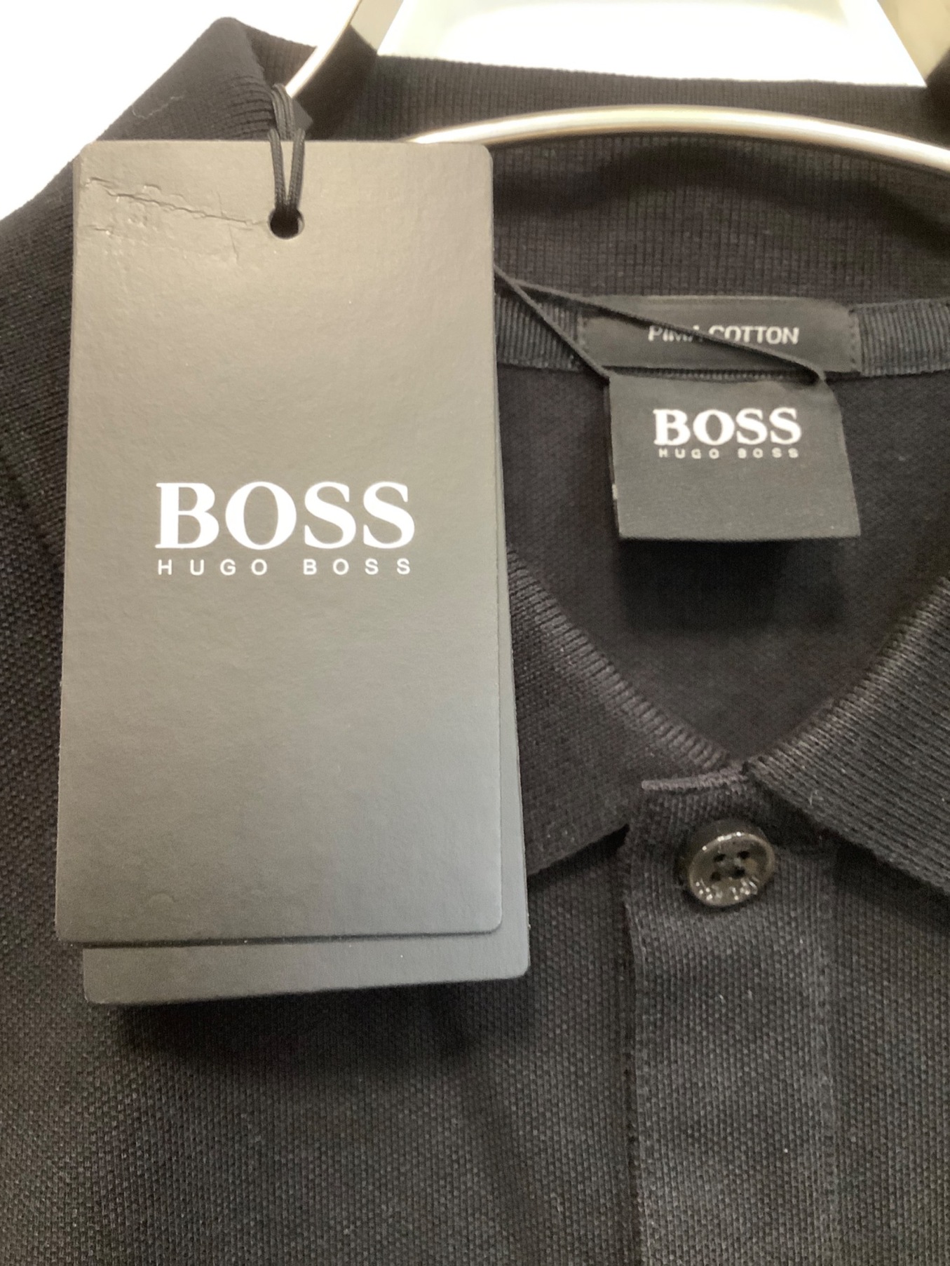 中古・古着通販】HUGO BOSS (ヒューゴ ボス) ポロシャツ ブラック