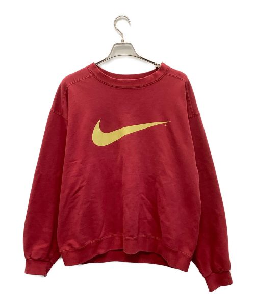 中古・古着通販】NIKE (ナイキ) クルーネックスウェット レッド サイズ 