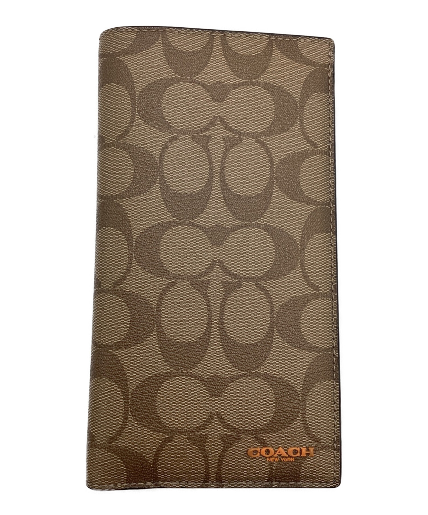 中古・古着通販】COACH (コーチ) パスポートケース ブラウン｜ブランド