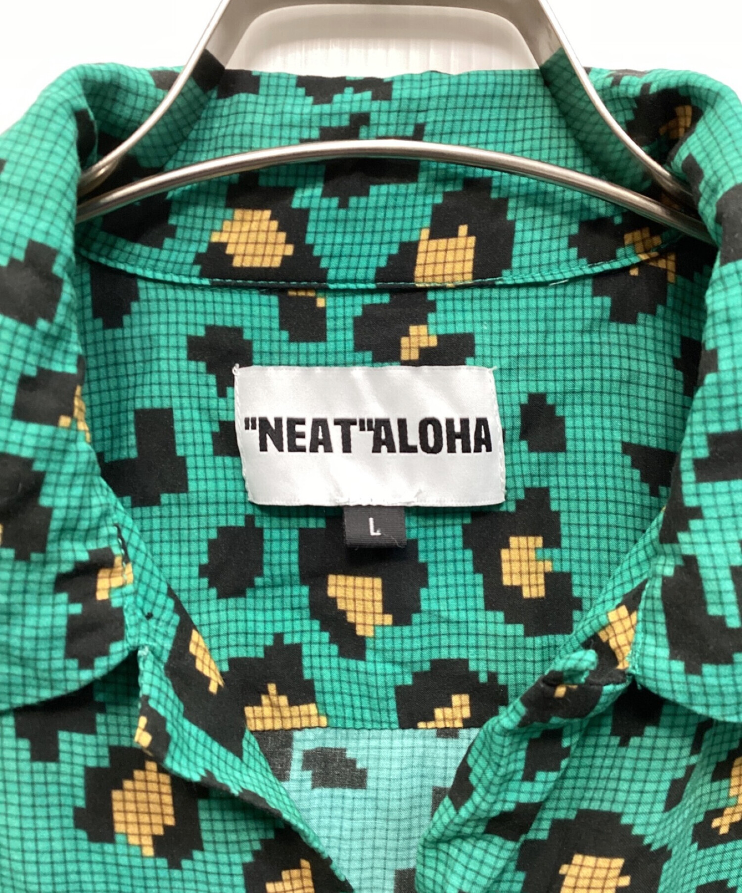 中古・古着通販】NEAT ALOHA (ニートアロハ) 総柄シャツ グリーン サイズ:L｜ブランド・古着通販 トレファク公式【TREFAC  FASHION】スマホサイト