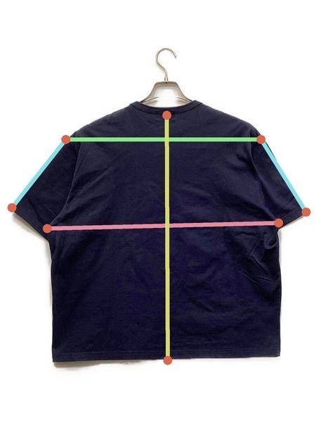 【中古・古着通販】KOLOR (カラー) Tシャツ ネイビー サイズ:XL 