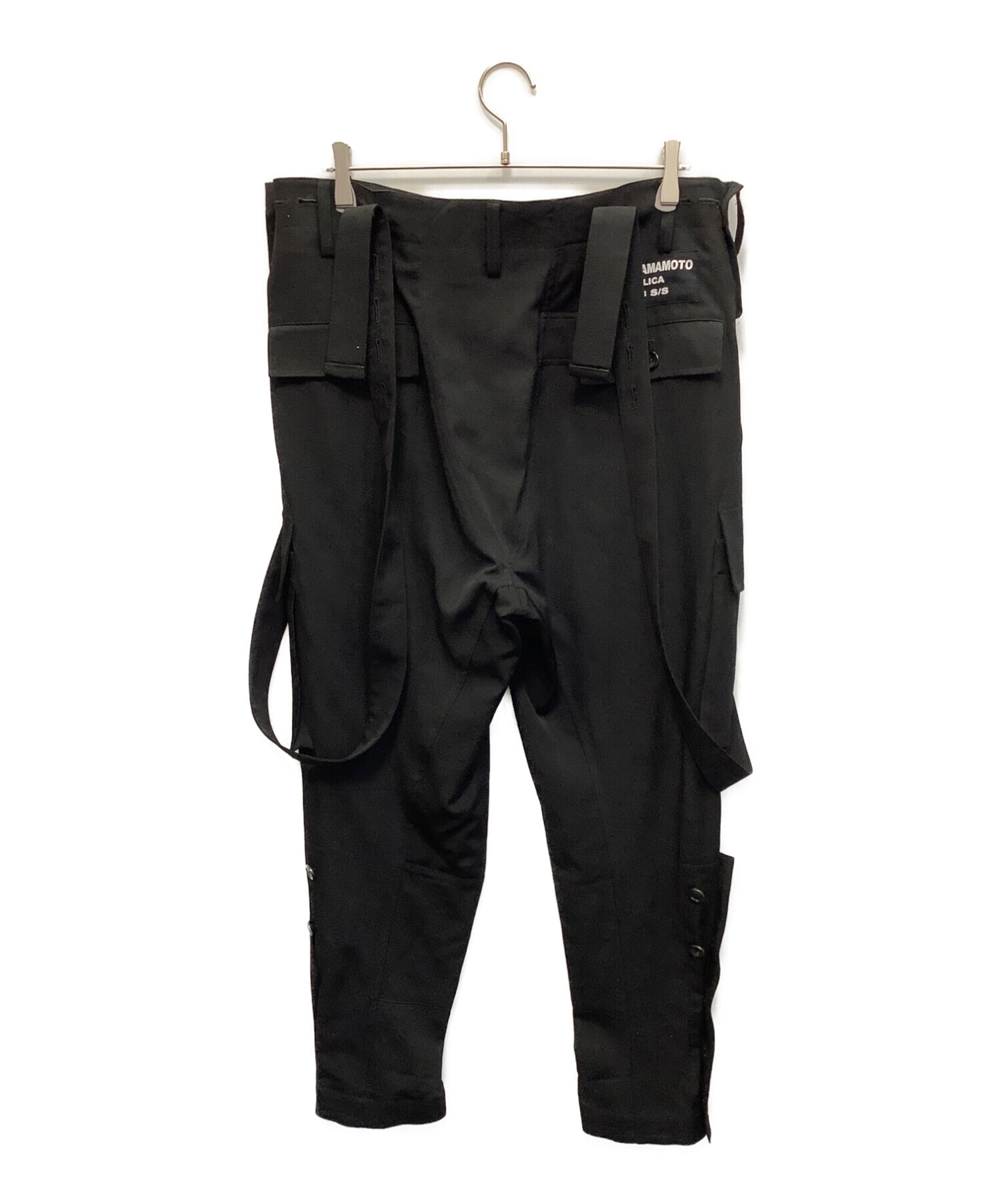 中古・古着通販】BLACK Scandal Yohji Yamamoto (ブラックスキャンダルヨウジヤマモト) サスペンダージョッパーズパンツ  ブラック サイズ:L｜ブランド・古着通販 トレファク公式【TREFAC FASHION】スマホサイト