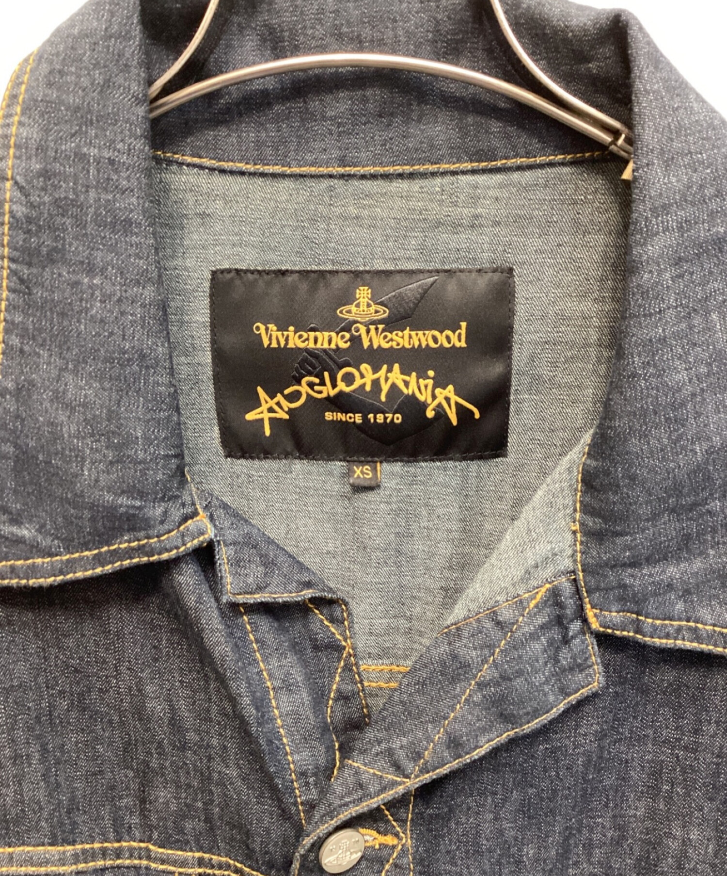 Vivienne Westwood ANGLOMANIA (ヴィヴィアンウエストウッド アングロマニア) デニムワンピース インディゴ サイズ:XS