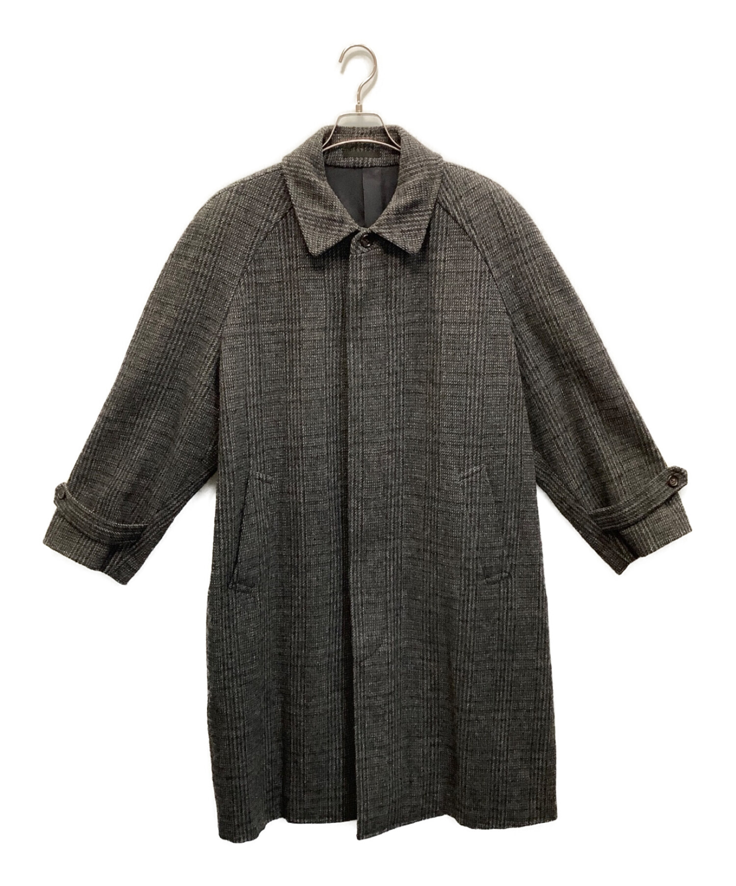 中古・古着通販】COMME des GARCONS HOMME DEUX (コムデギャルソン オム ドゥ) ツィードチェックコート チャコールグレー  サイズ:S｜ブランド・古着通販 トレファク公式【TREFAC FASHION】スマホサイト