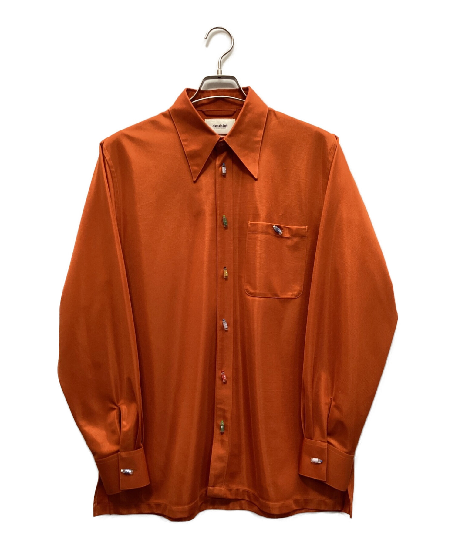 doublet (ダブレット) リサイクルペットボトルシャツ オレンジ サイズ:S