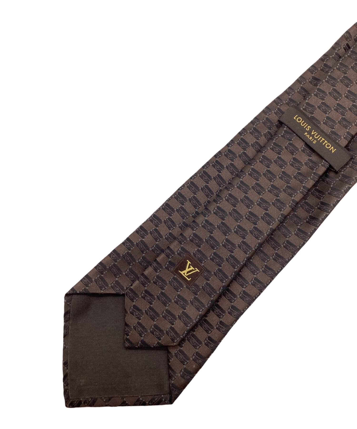 中古・古着通販】LOUIS VUITTON (ルイ ヴィトン) ネクタイ ブラウン ...