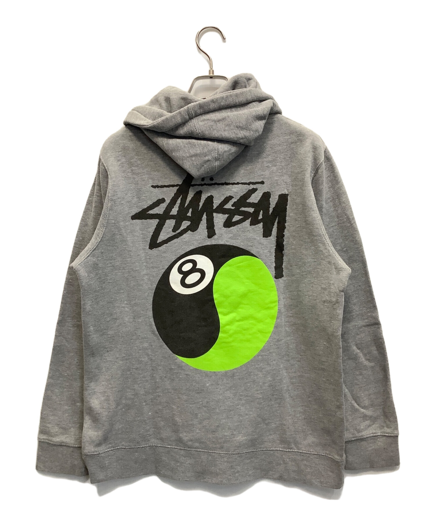 中古・古着通販】stussy (ステューシー) 8ボールフーディ グレー サイズ:M｜ブランド・古着通販 トレファク公式【TREFAC  FASHION】スマホサイト