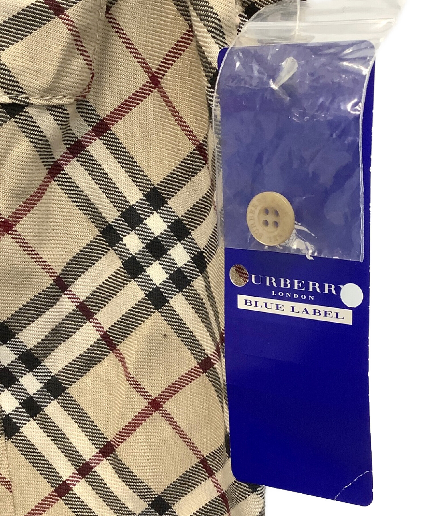 BURBERRY BLUE LABEL (バーバリーブルーレーベル) ノースリーブワンピース ブラウン サイズ:38