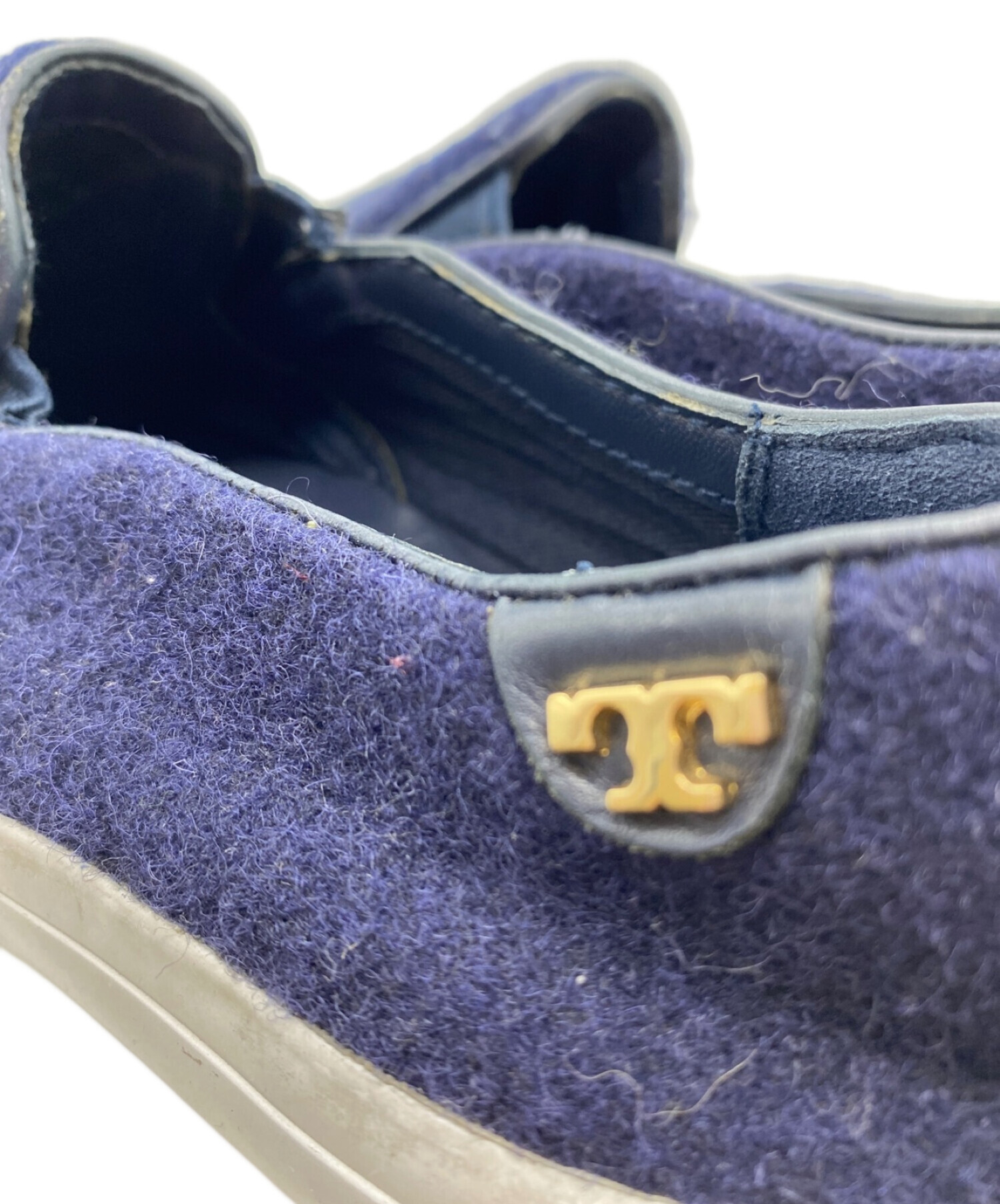 中古・古着通販】TORY BURCH (トリーバーチ) スリッポン ネイビー サイズ:5｜ブランド・古着通販 トレファク公式【TREFAC  FASHION】スマホサイト