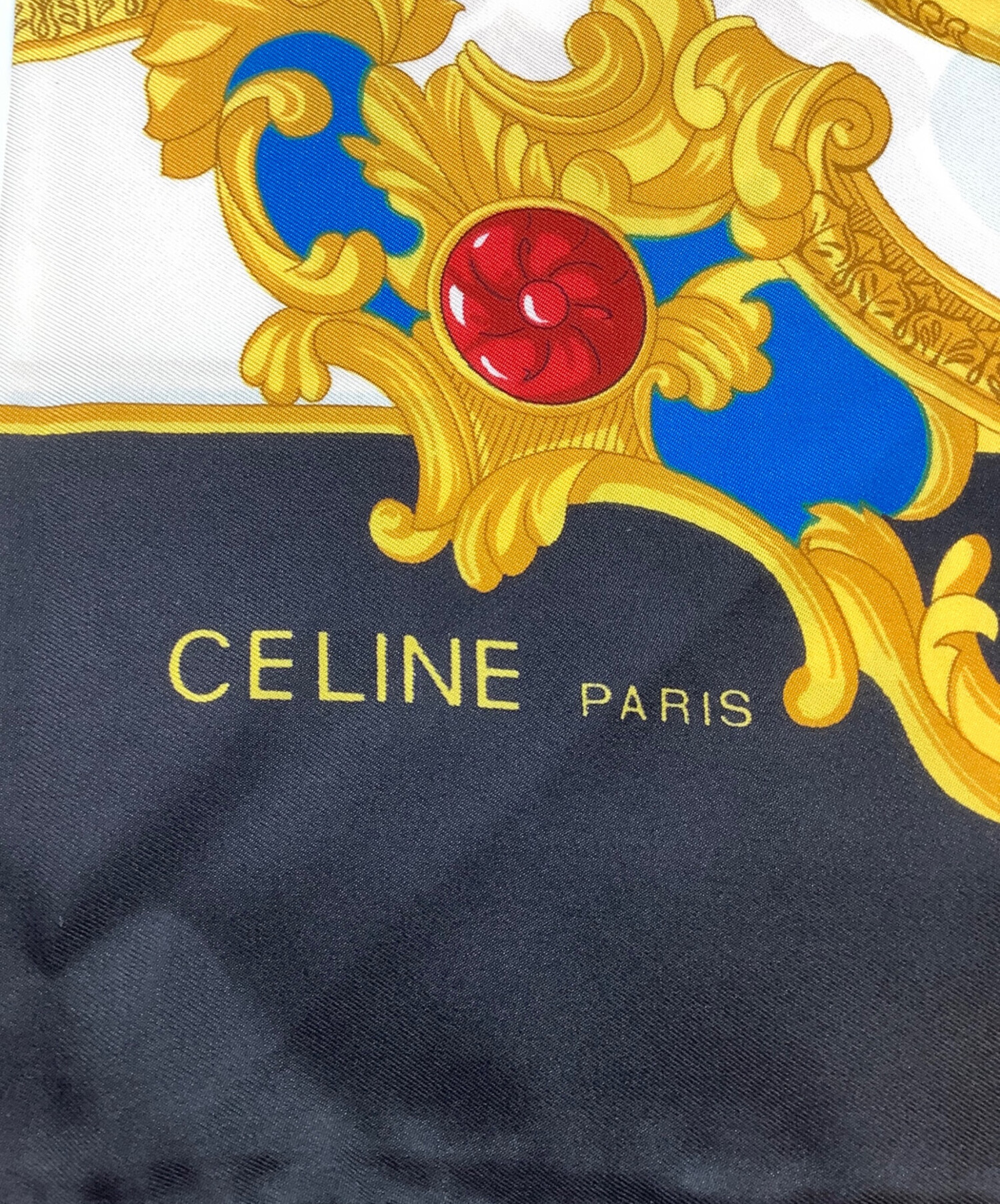 中古・古着通販】CELINE (セリーヌ) シルクスカーフ ブラック｜ブランド・古着通販 トレファク公式【TREFAC FASHION】スマホサイト