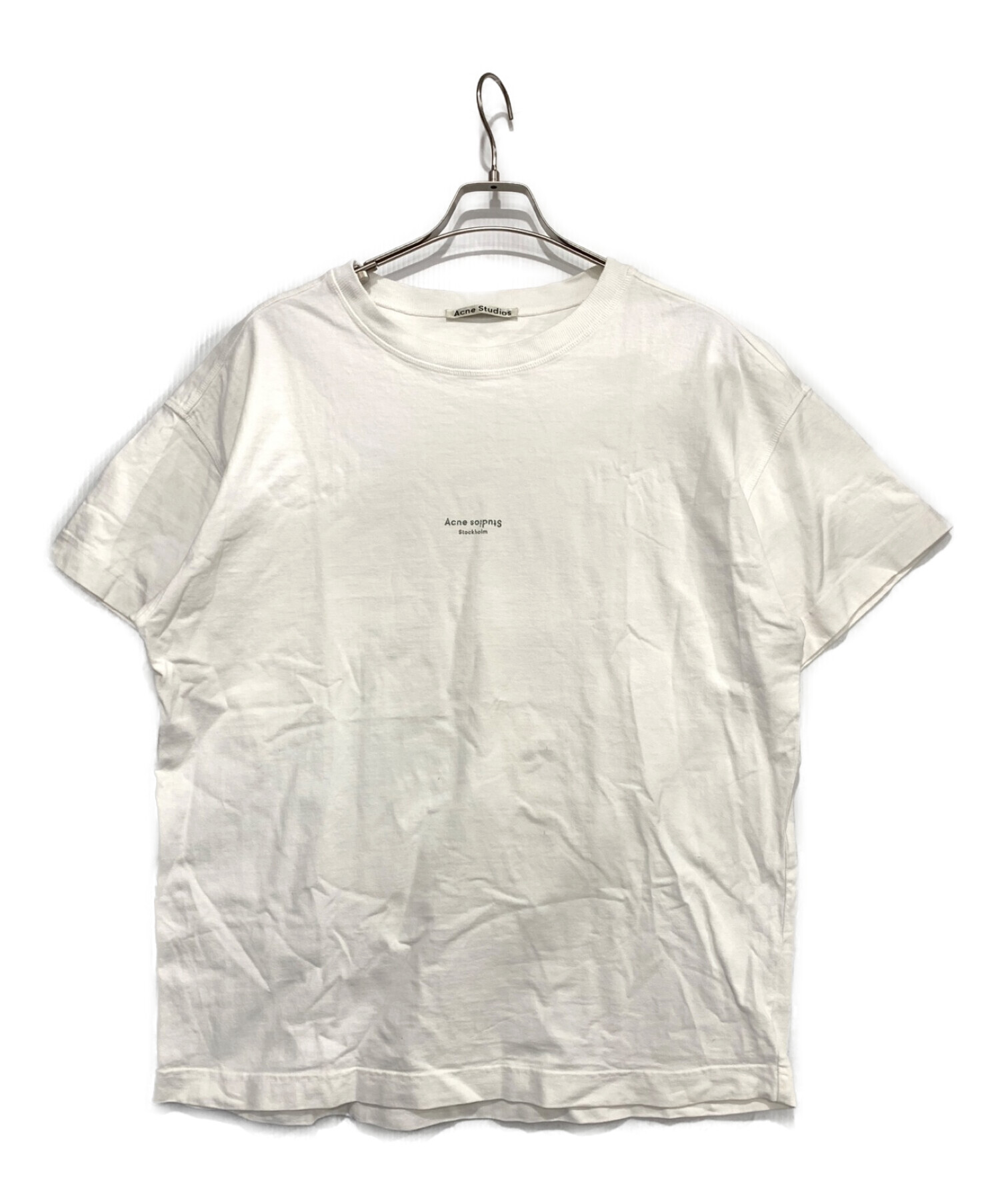 中古・古着通販】ACNE STUDIOS (アクネストゥディオス) ロゴTシャツ ホワイト サイズ:M｜ブランド・古着通販  トレファク公式【TREFAC FASHION】スマホサイト