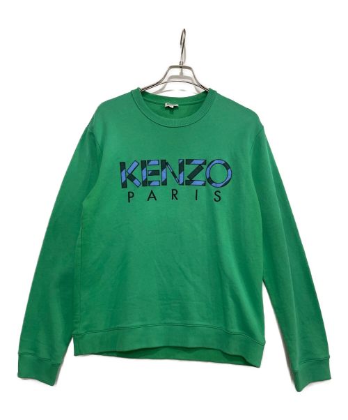 中古・古着通販】KENZO (ケンゾー) 刺繍スウェット グリーン サイズ:L