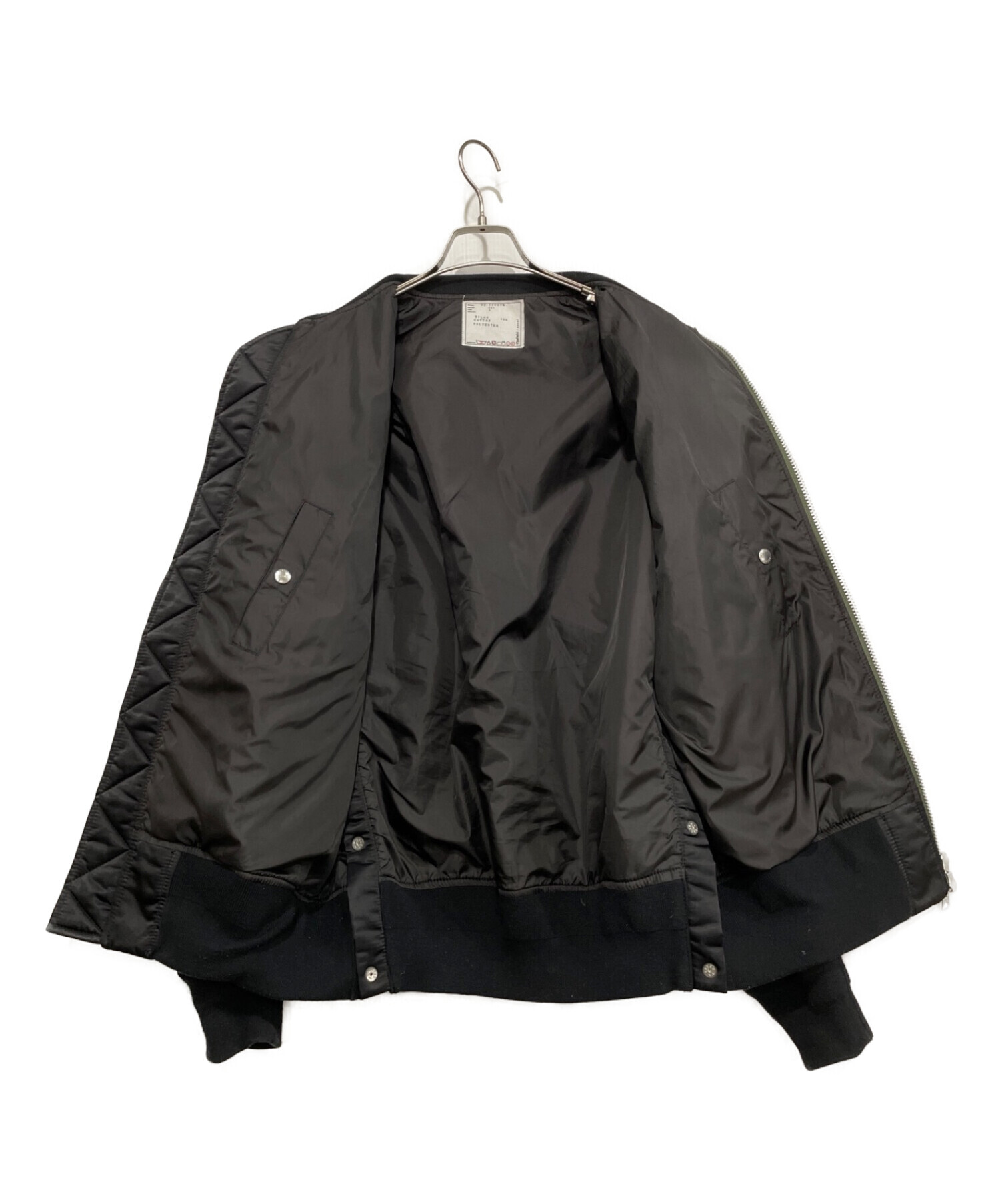 sacai (サカイ) MA-1ボンバージャケット ブラック サイズ:SIZE 3