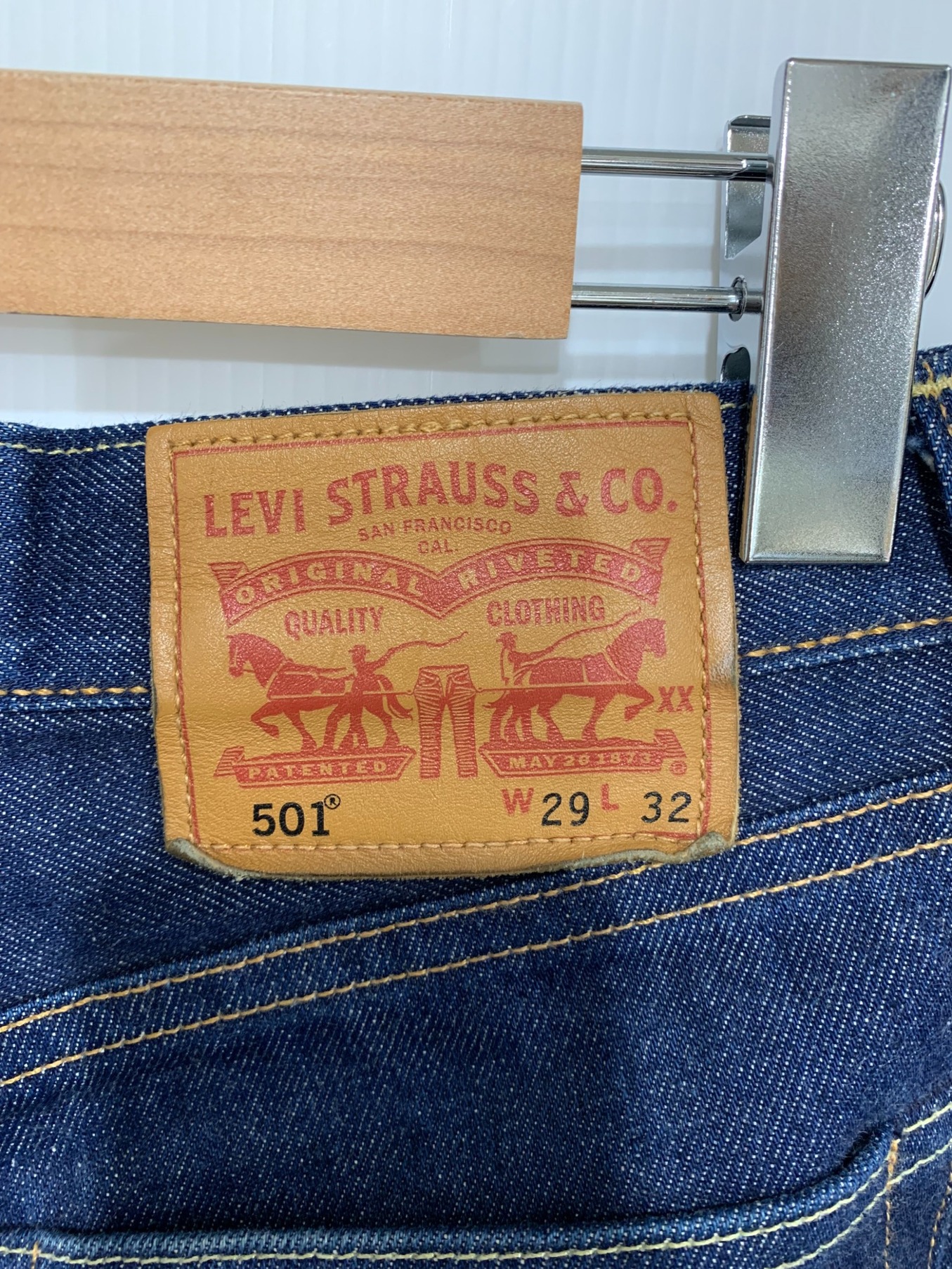 LEVI'S (リーバイス) ホワイトオークコーンデニムパンツ インディゴ サイズ:W29 L32