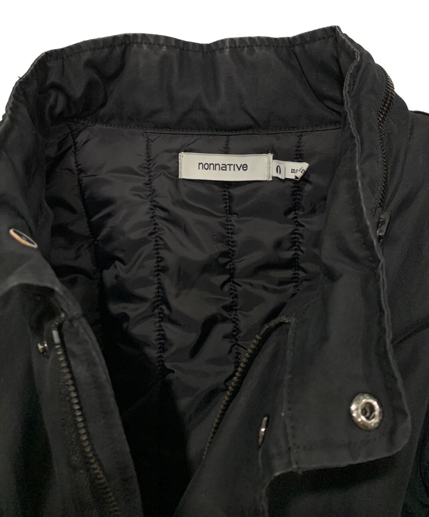 中古・古着通販】nonnative (ノンネイティブ) モッズコート ブラック 