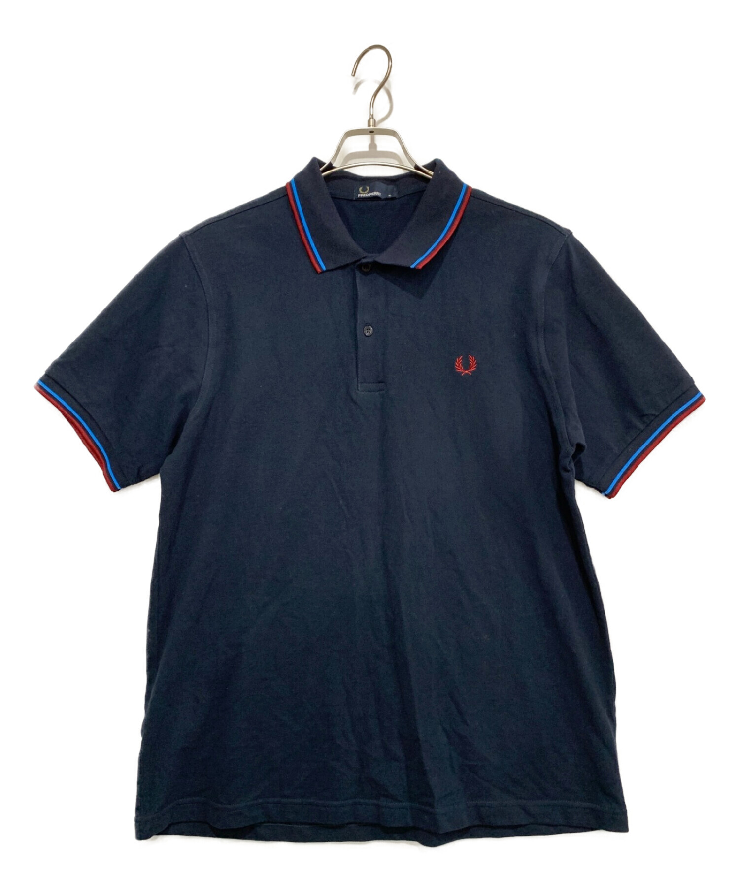 FRED PERRY (フレッドペリー) ポロシャツ ネイビー サイズ:XL