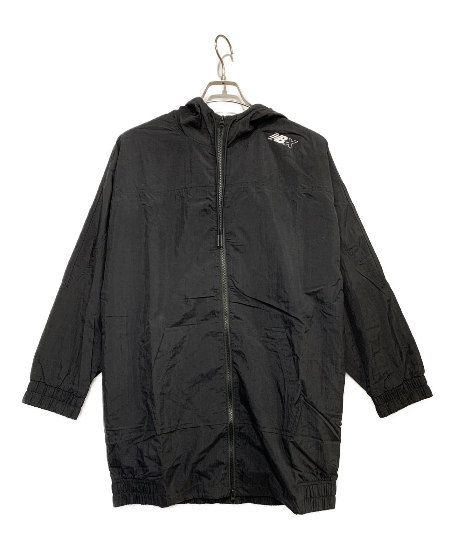 NEW BALANCE (ニューバランス) ウーブンロングテイルジャケット ブラック サイズ:S