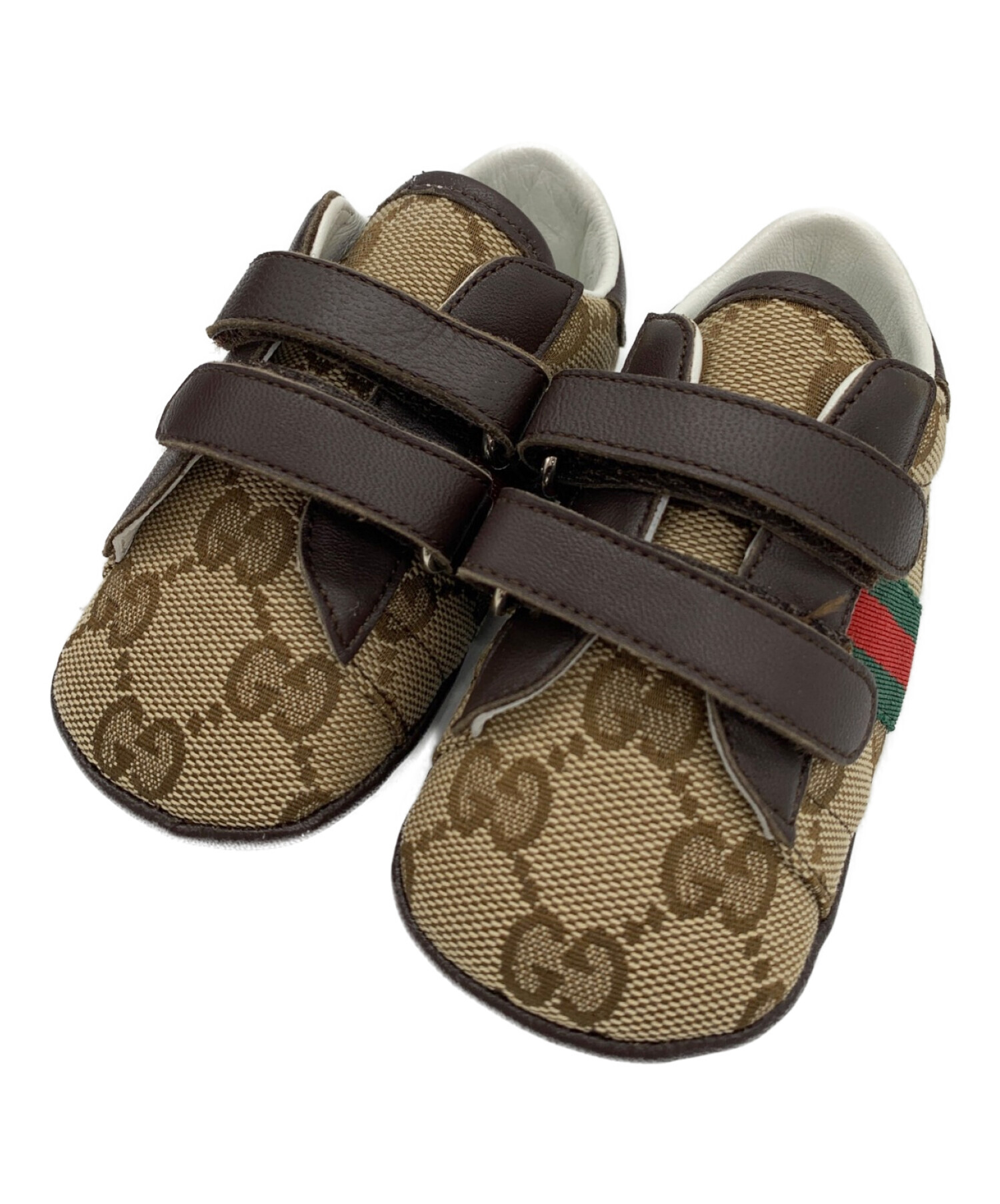 中古・古着通販】GUCCI (グッチ) ベビーシューズ ベージュ サイズ:18 