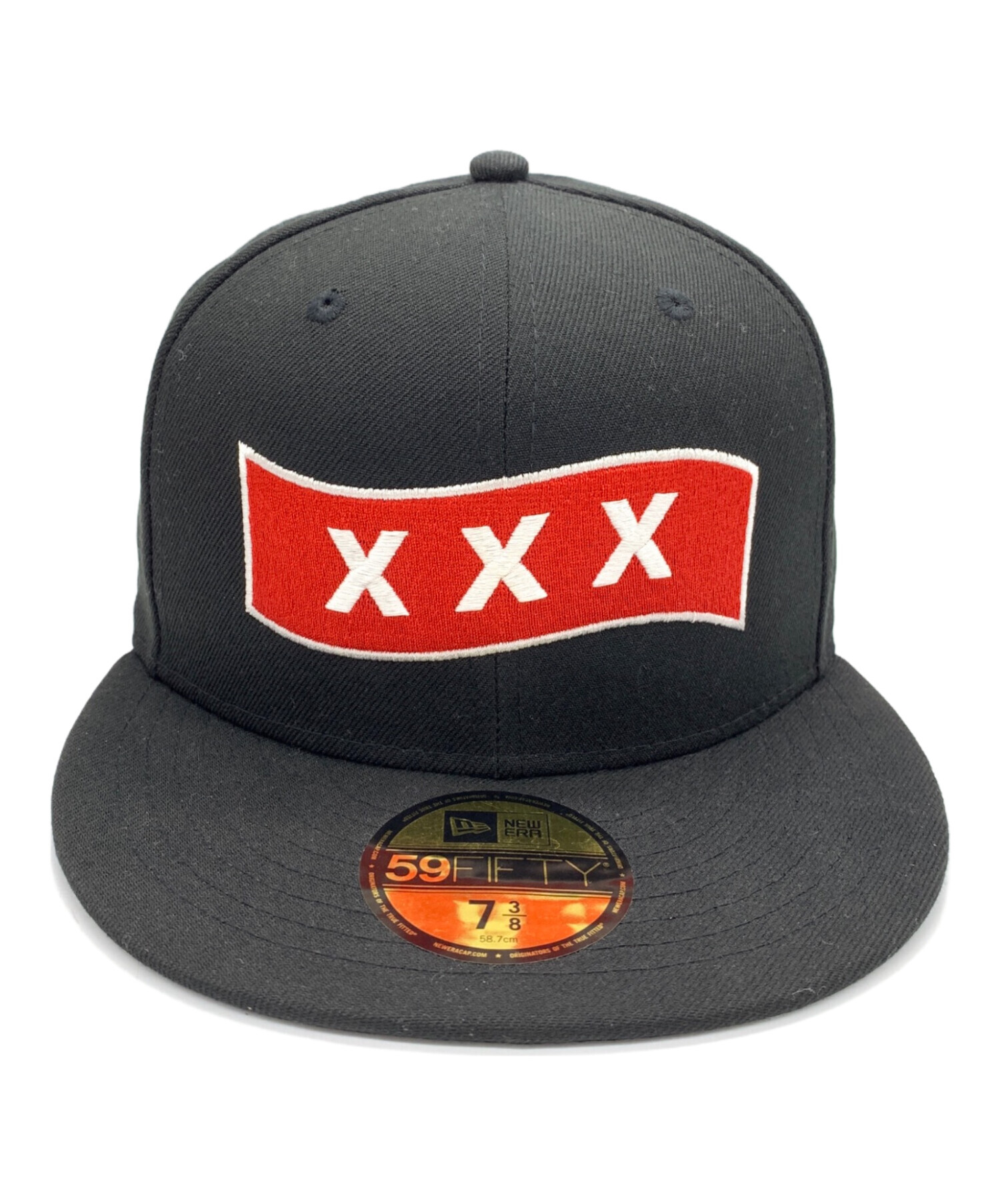 中古・古着通販】New Era (ニューエラ) GOD SELECTION XXX (ゴッドセレクショントリプルエックス) キャップ ブラック×レッド  サイズ:58.7ｃｍ｜ブランド・古着通販 トレファク公式【TREFAC FASHION】スマホサイト