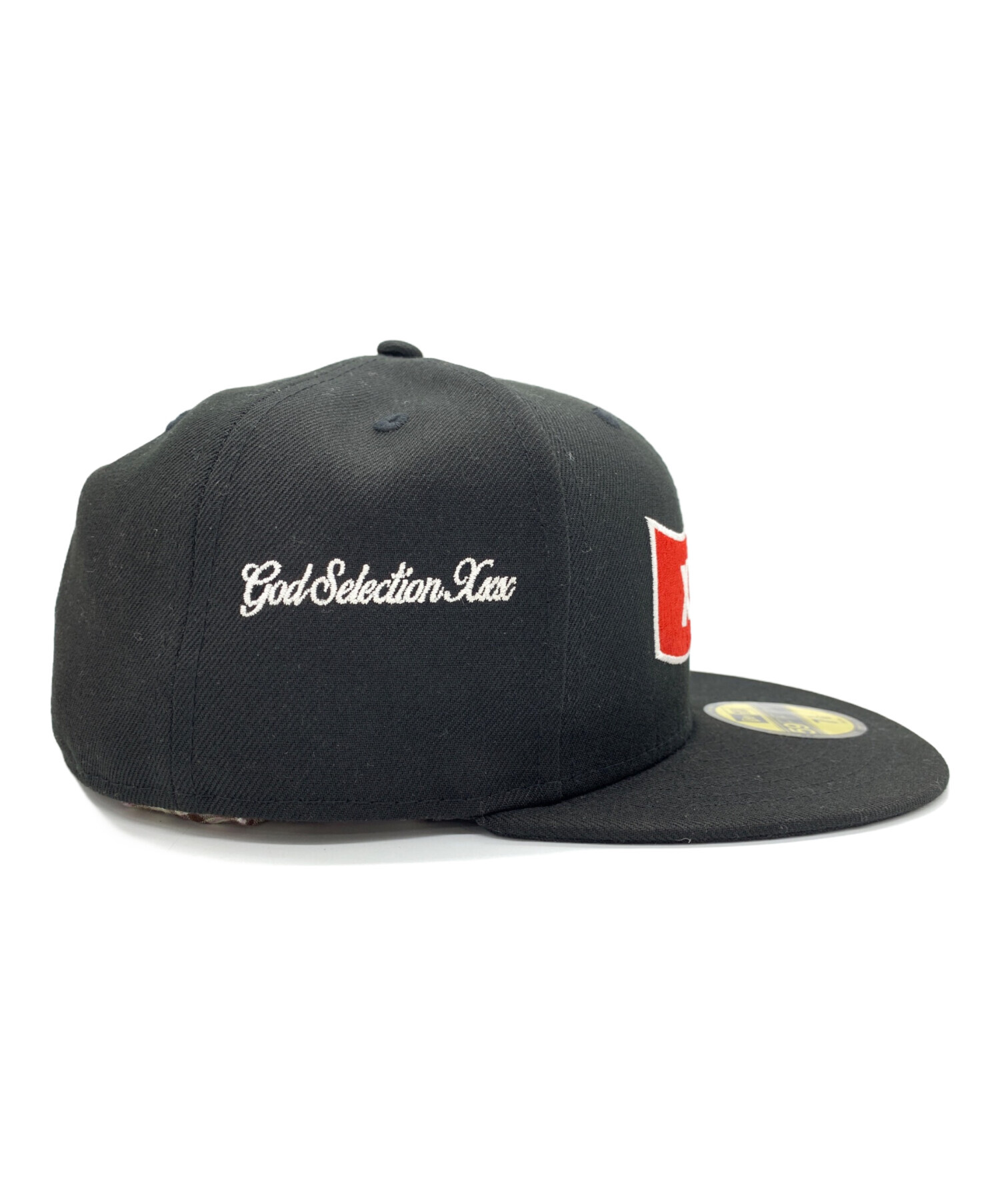 中古・古着通販】New Era (ニューエラ) GOD SELECTION XXX (ゴッドセレクショントリプルエックス) キャップ ブラック×レッド  サイズ:58.7ｃｍ｜ブランド・古着通販 トレファク公式【TREFAC FASHION】スマホサイト