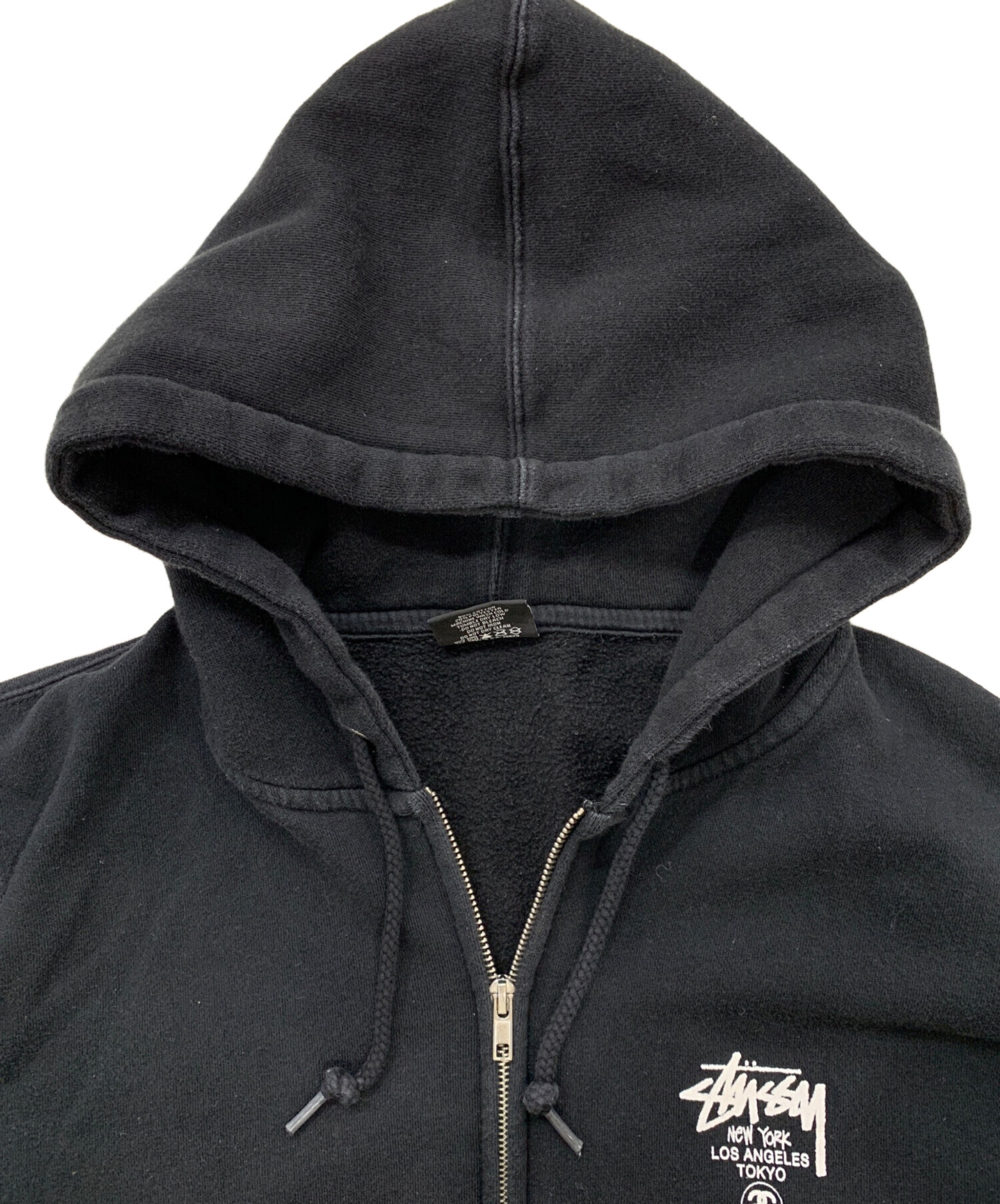 中古・古着通販】stussy (ステューシー) ジップパーカー ブラック サイズ:M｜ブランド・古着通販 トレファク公式【TREFAC  FASHION】スマホサイト