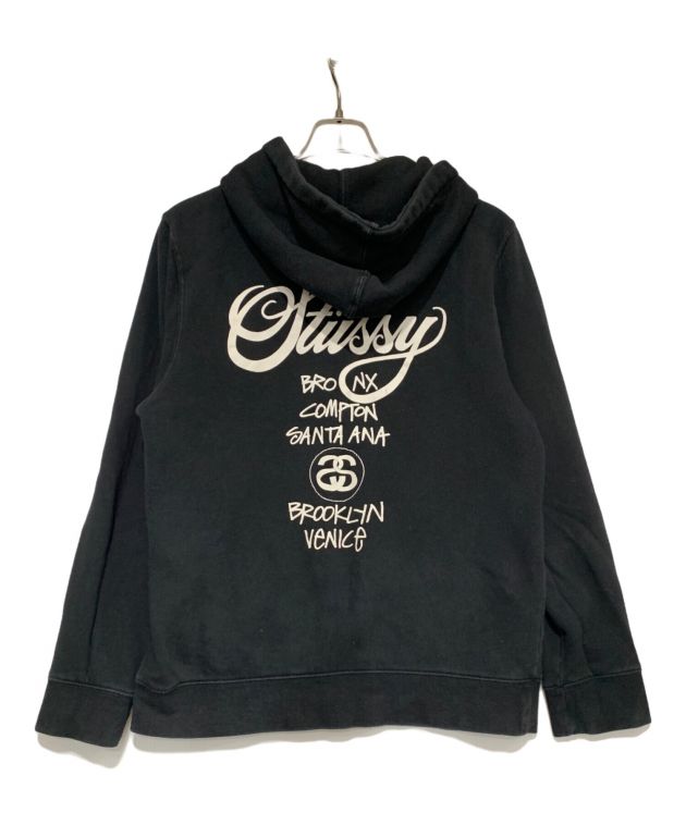 中古・古着通販】stussy (ステューシー) ジップパーカー ブラック サイズ:M｜ブランド・古着通販 トレファク公式【TREFAC  FASHION】スマホサイト