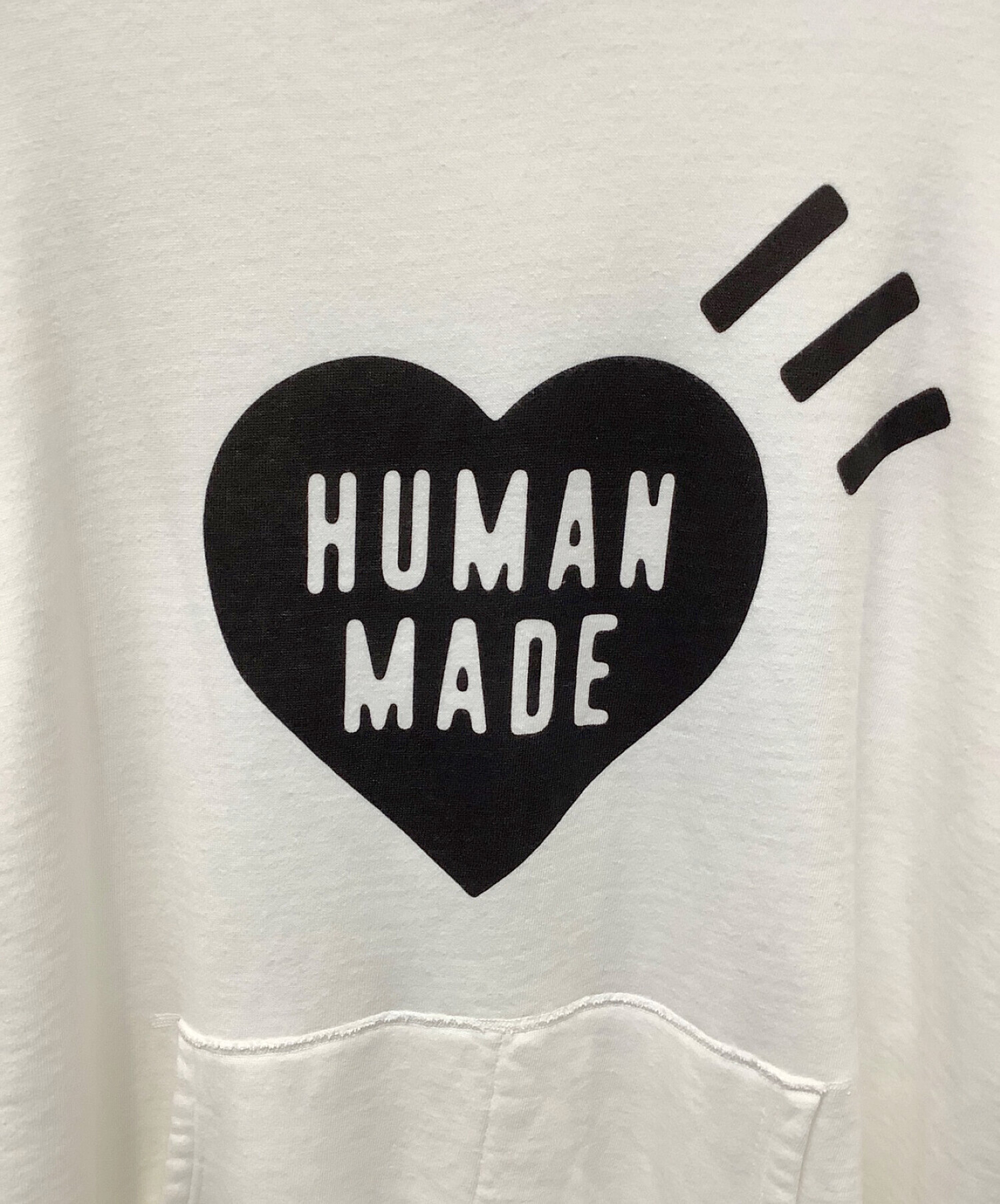 カラーホワイトXL ヒューマンメイド human made パーカー ハートロゴ