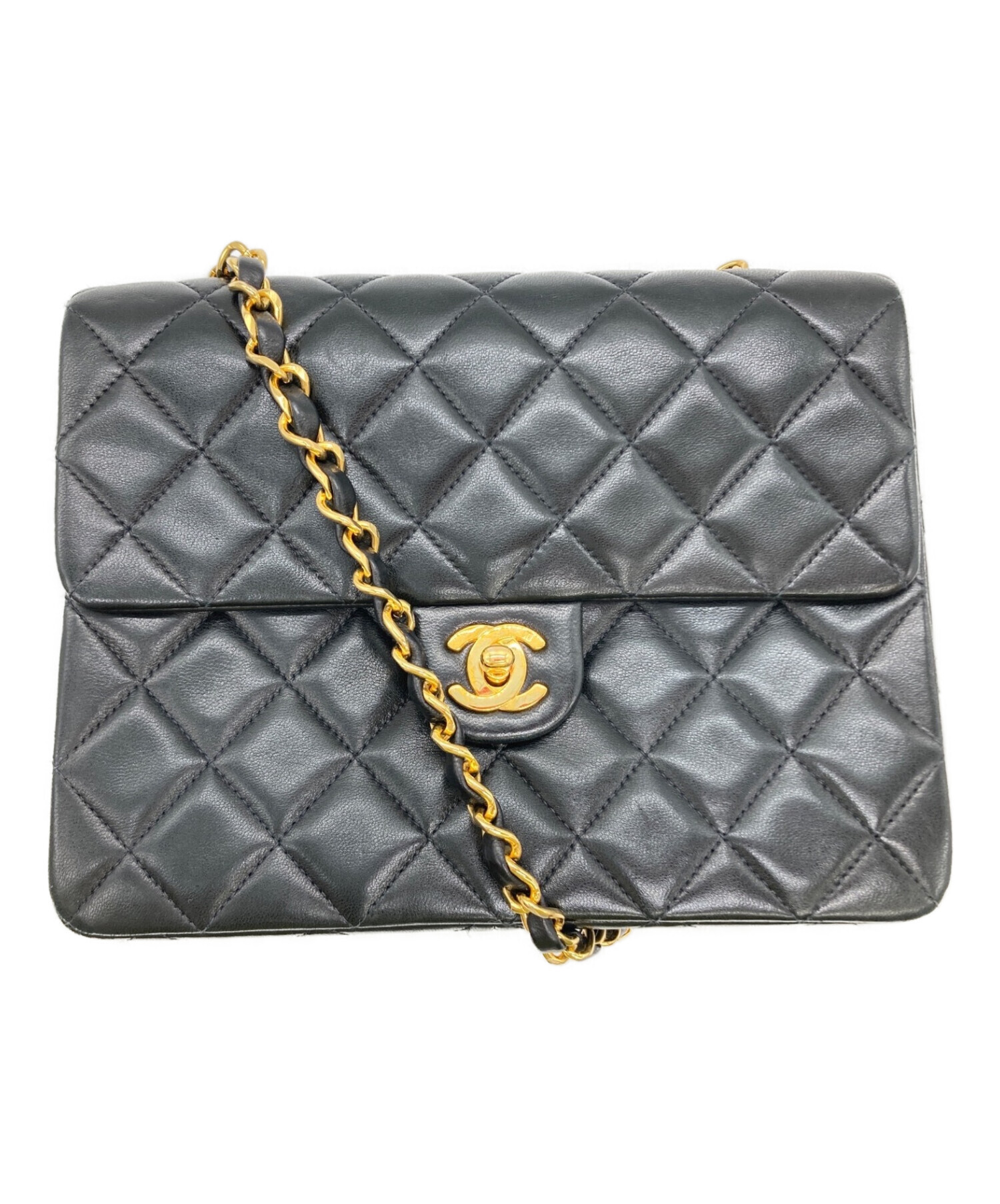 ☆美品☆ シャネル CHANEL ミニマトラッセ ブラック/ ラムスキン