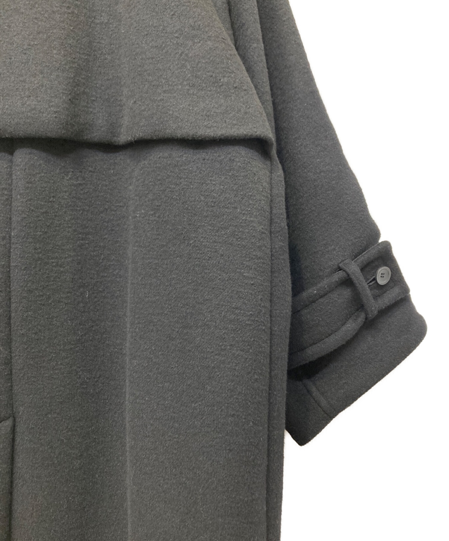 VOAAOV (ヴォアーブ) SOFT WOOL BEAVER LONG COAT ブラック サイズ:1