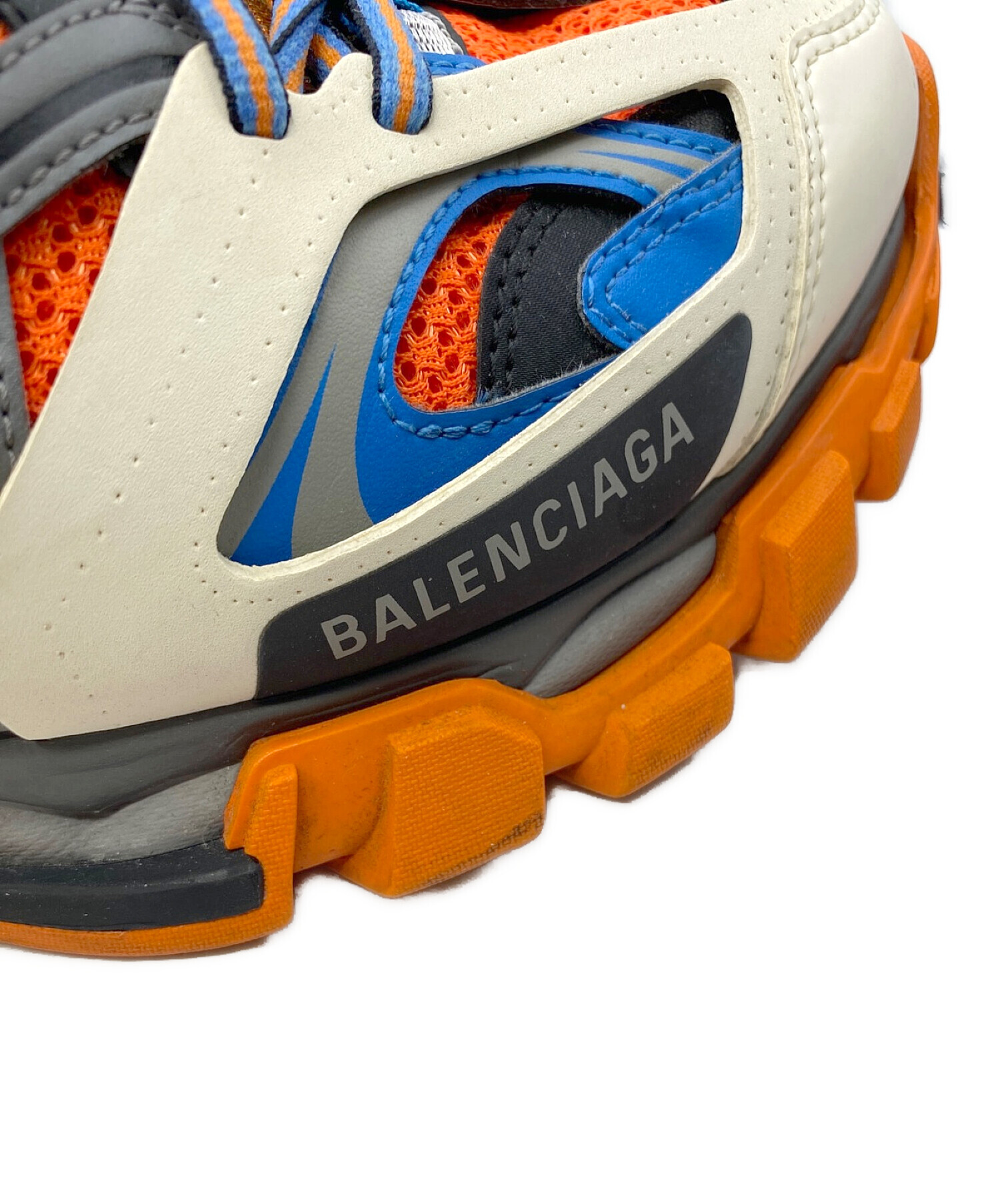 BALENCIAGA (バレンシアガ) TRACK TRAINER ホワイト×オレンジ サイズ:40