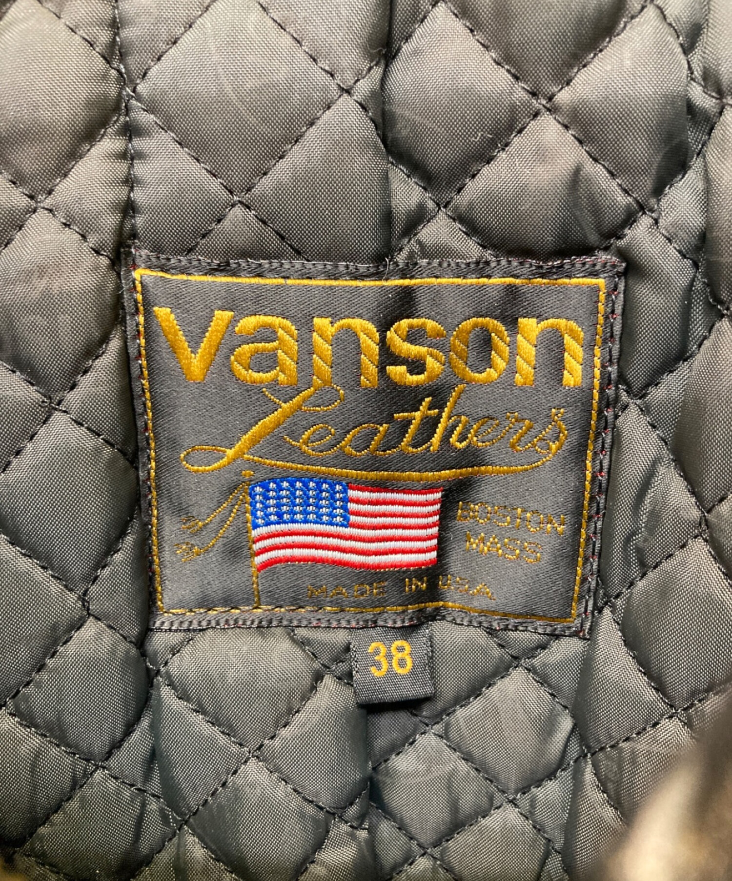 中古・古着通販】VANSON (バンソン) シングルライダースジャケット