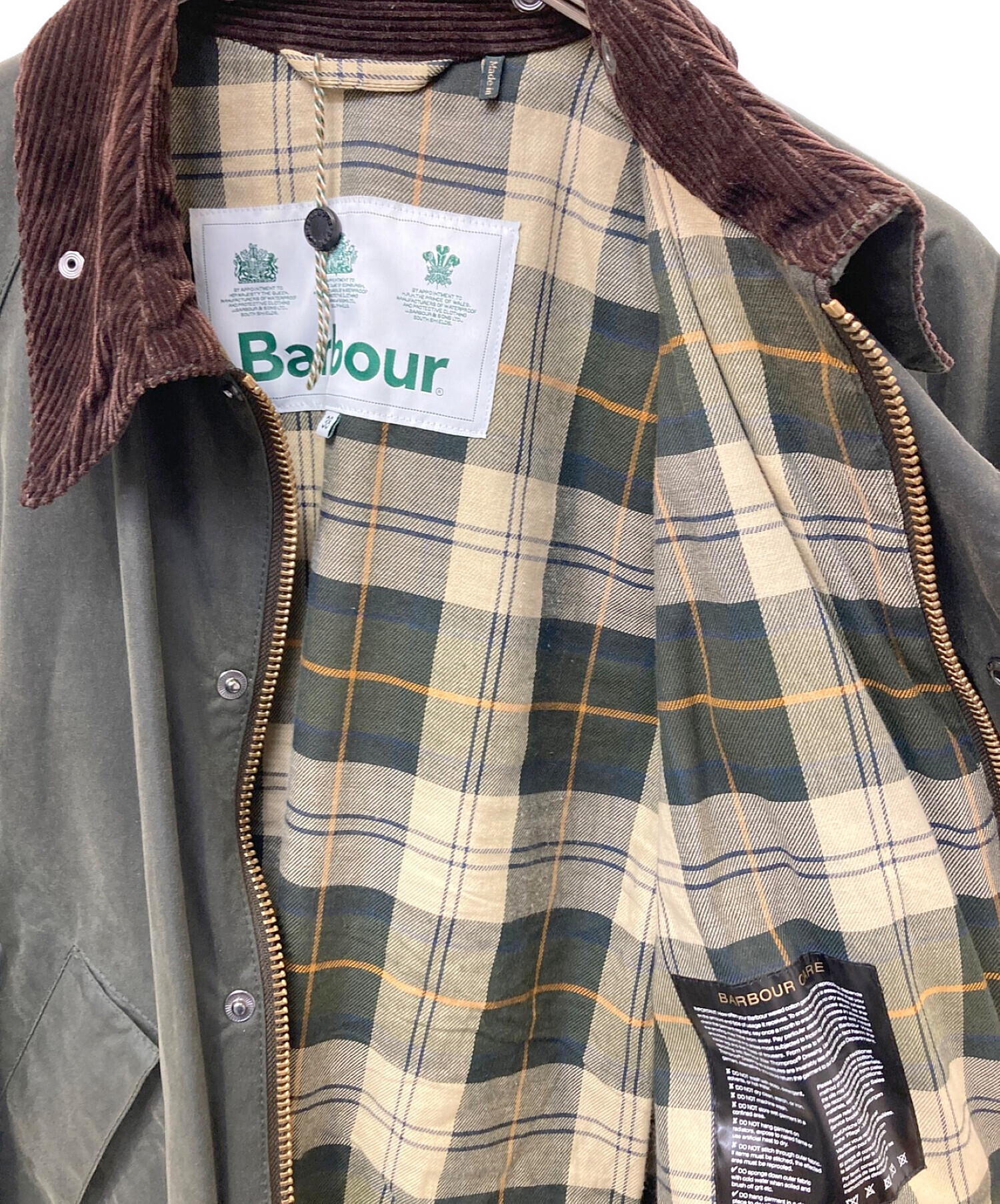 中古・古着通販】Barbour (バブアー) オイルドジャケット カーキ