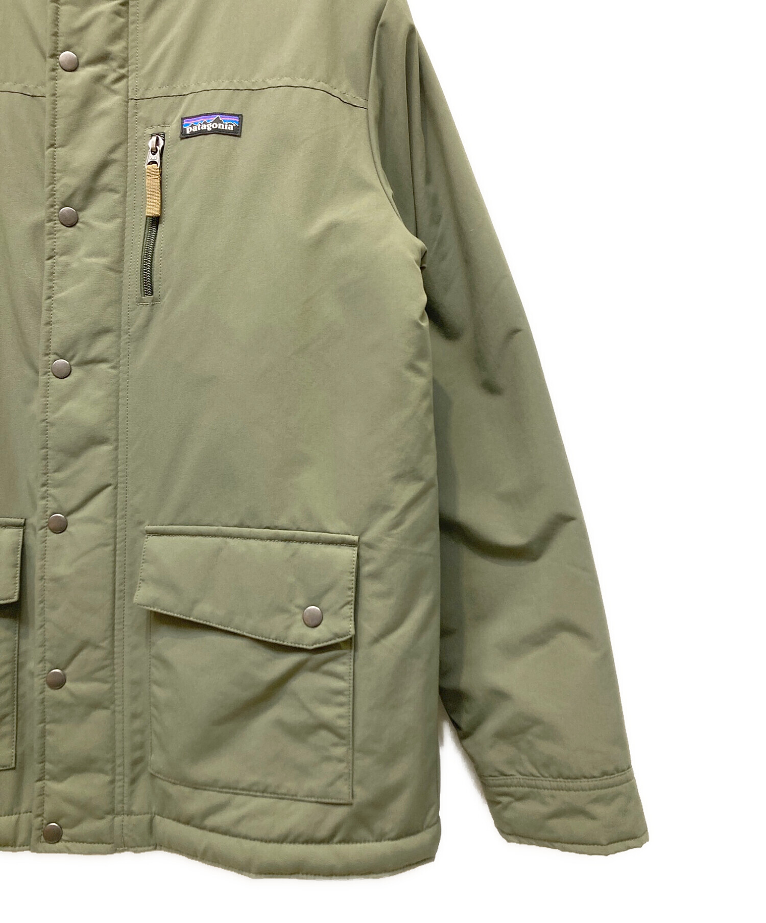 Patagonia (パタゴニア) BOYS INFURNO JACKET カーキ×ホワイト サイズ:XXL