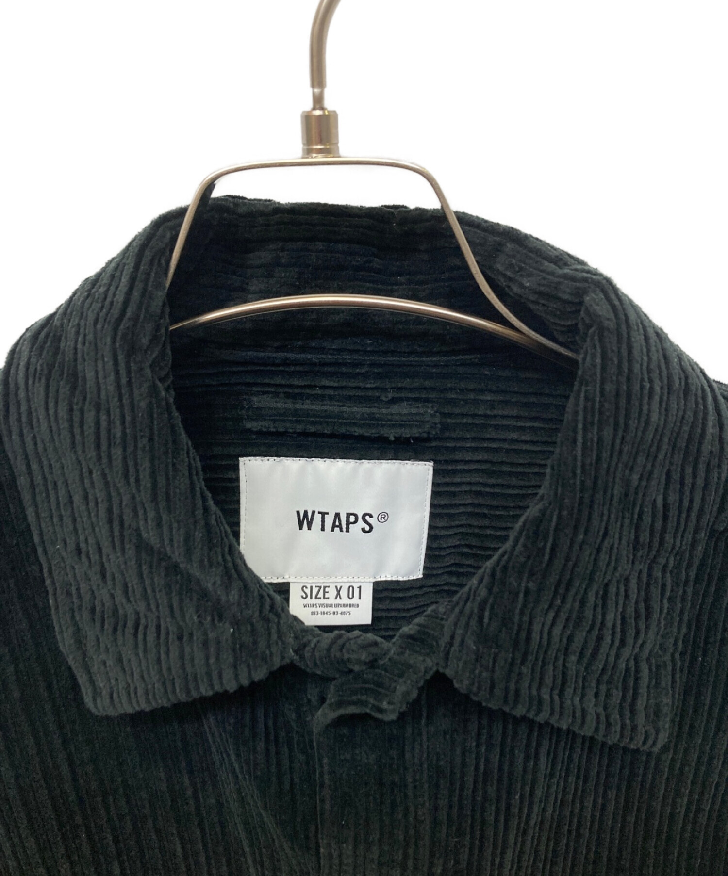 WTAPS (ダブルタップス) コーデュロイシャツ ブラック サイズ:X01