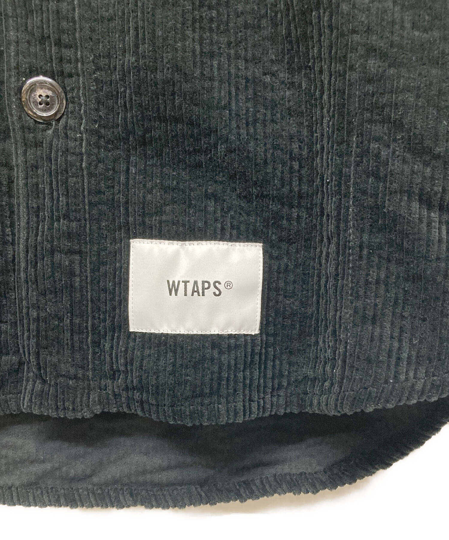 WTAPS (ダブルタップス) コーデュロイシャツ ブラック サイズ:X01