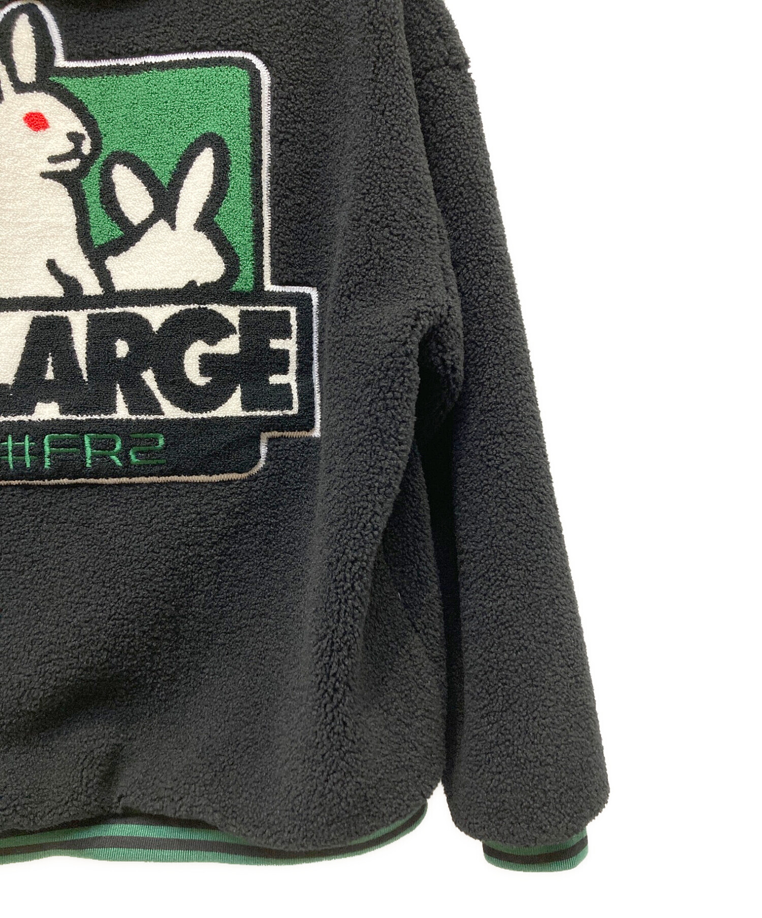 XLARGE×FR2 (エクストララージ×エフアールツー) BOA HOODIE ブラック×グリーン サイズ:M