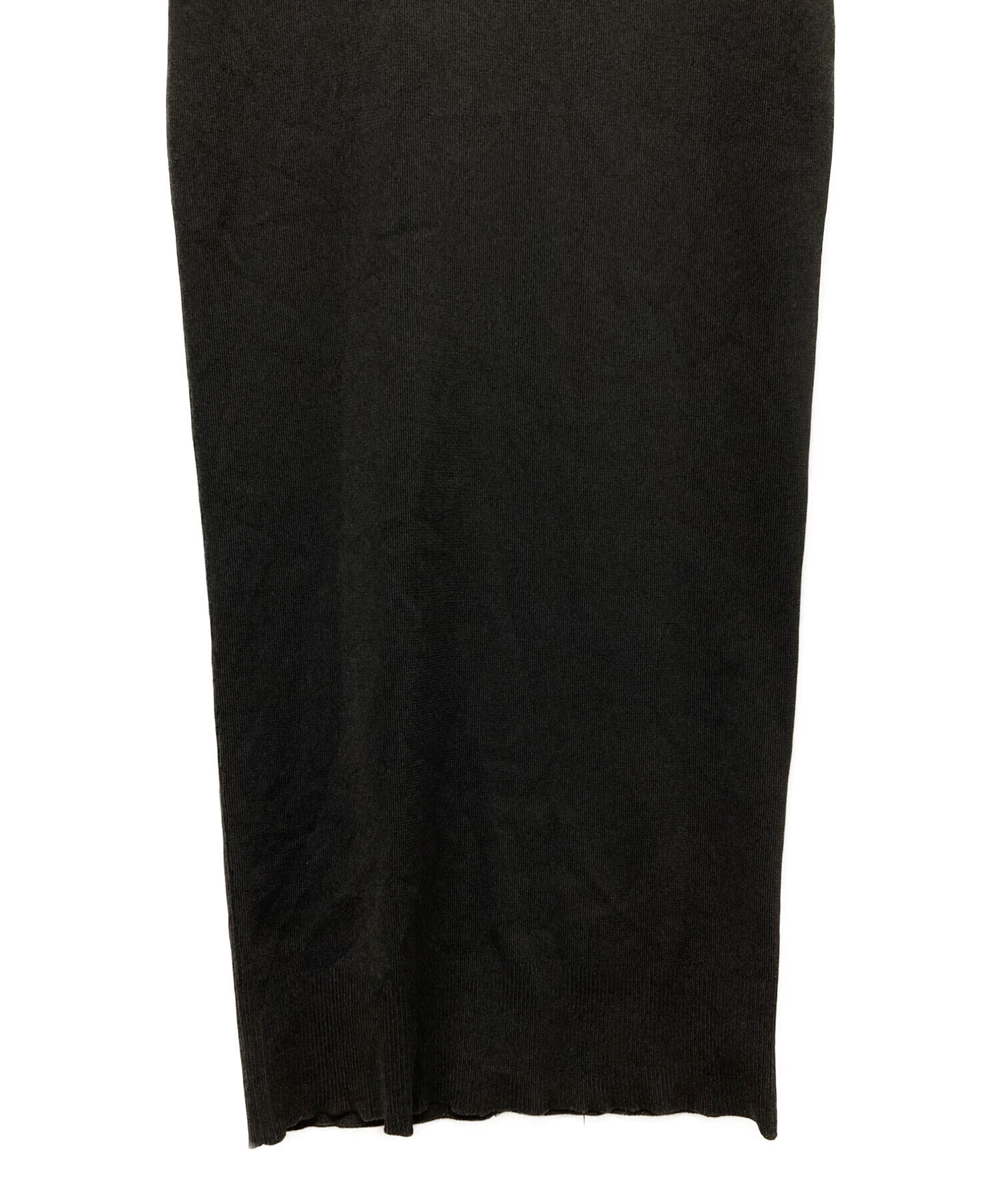 ё BIOTOP Lingerie (ビオトープ) Long Knit Dress ブラック サイズ:1