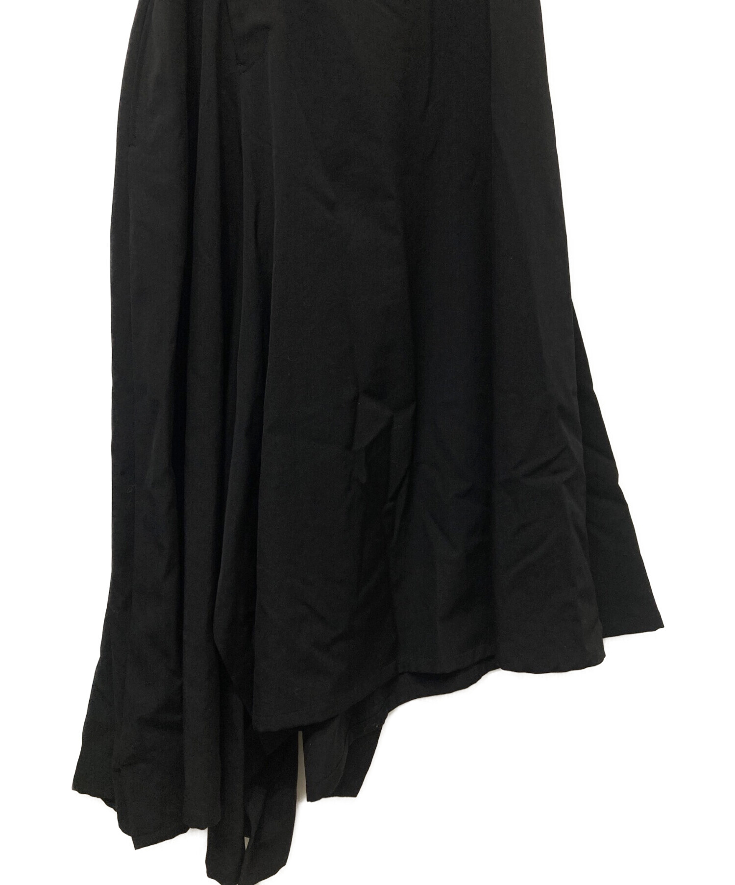 YOHJI YAMAMOTO (ヨウジヤマモト) 切替デザインスカート ブラック サイズ:L
