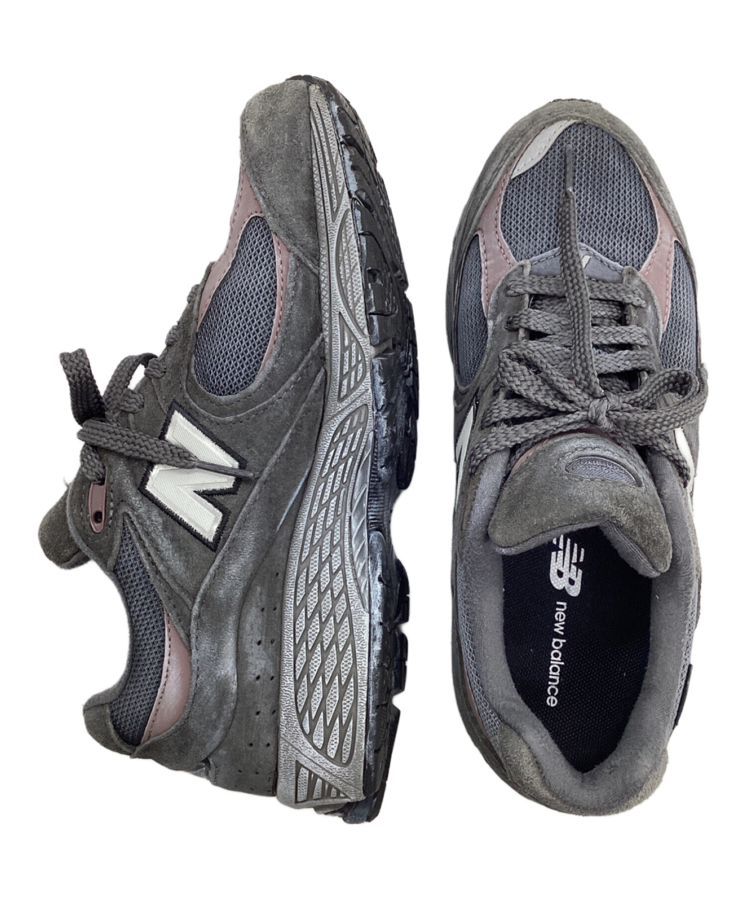 NEW BALANCE (ニューバランス) ローカットスニーカー グレー サイズ:5.5