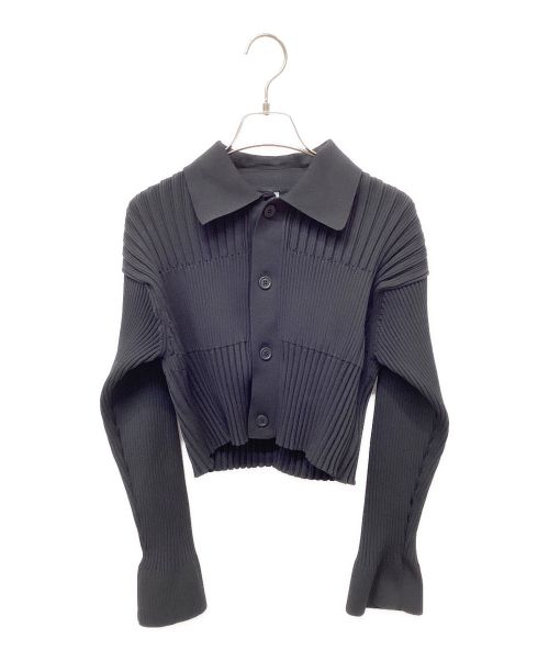 【中古・古着通販】CFCL (シーエフシーエル) FLUTED CROPPED SHIRT CARDIGAN ブラック サイズ:1｜ブランド・古着通販  トレファク公式【TREFAC FASHION】スマホサイト