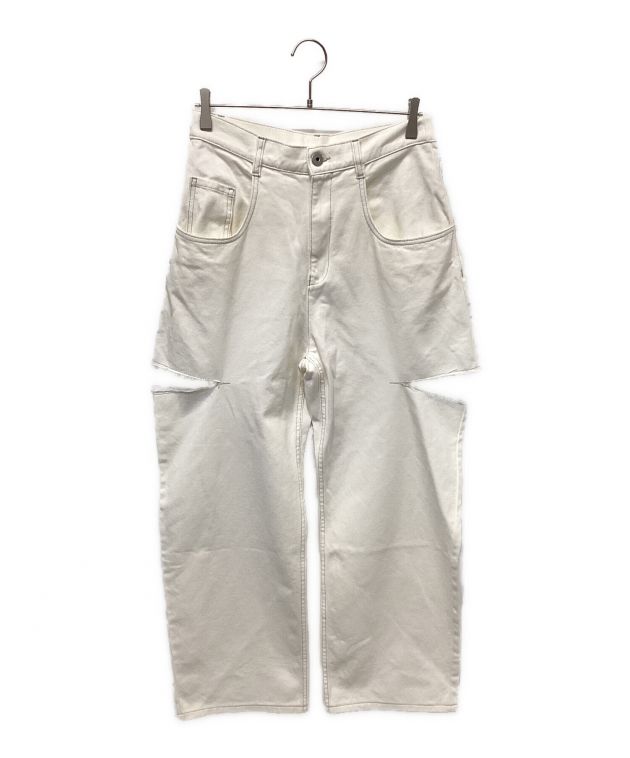 中古・古着通販】Maison Margiela (メゾンマルジェラ) デニムジーンズ スラッシュディテール ホワイト サイズ:42｜ブランド・古着通販  トレファク公式【TREFAC FASHION】スマホサイト